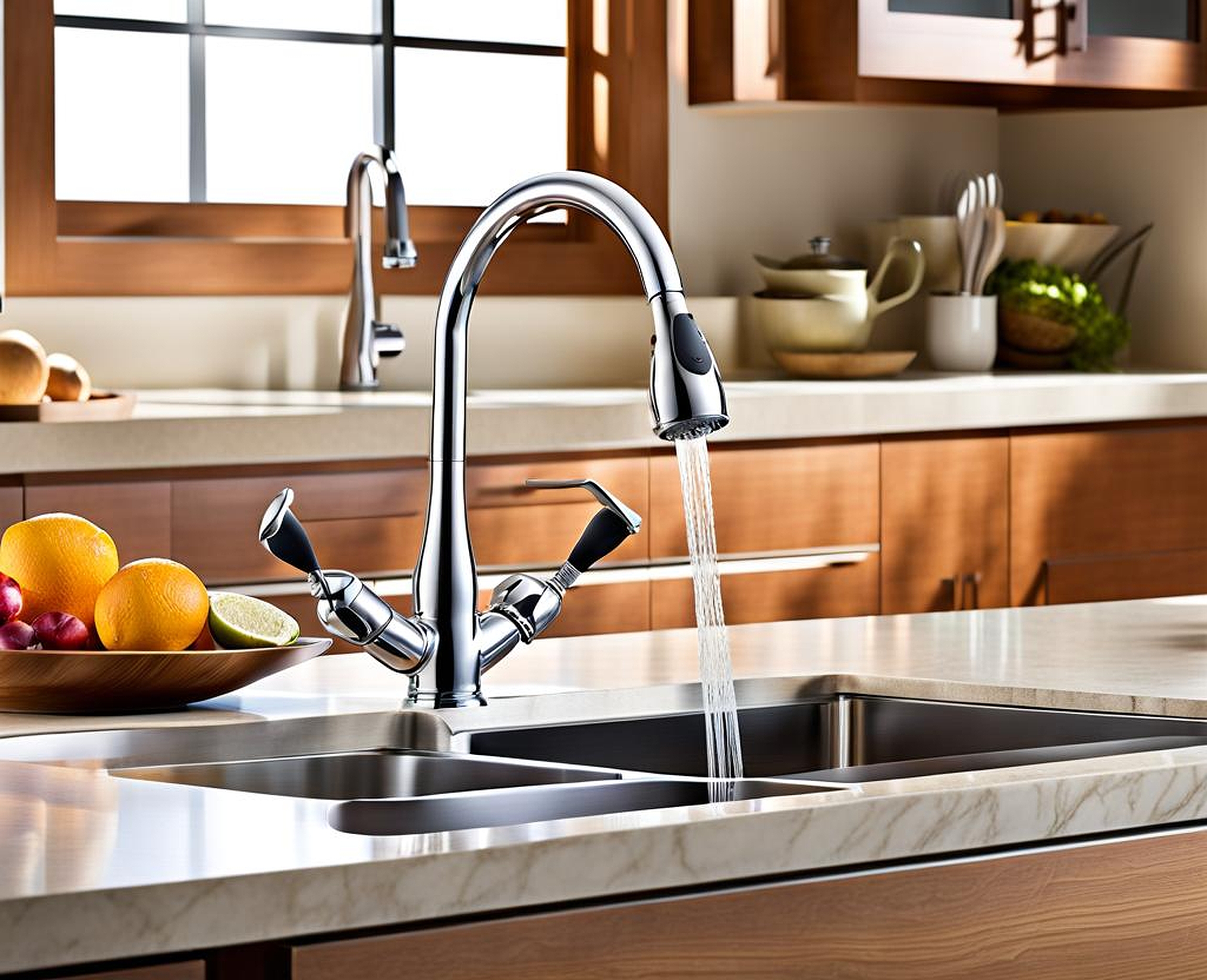 Effortless Culinary Pursuits with Generous Spout Reach Faucets