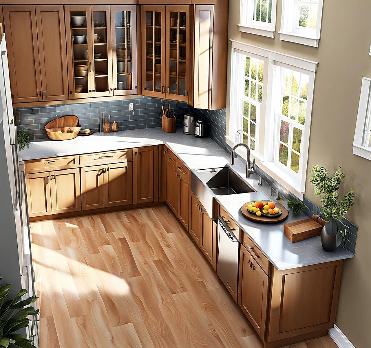 Lofty Kitchen Storage with 42 Inch Upper Cabinets