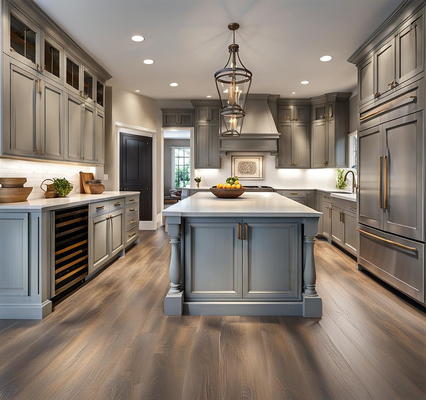 light grey distressed kitchen cabinets