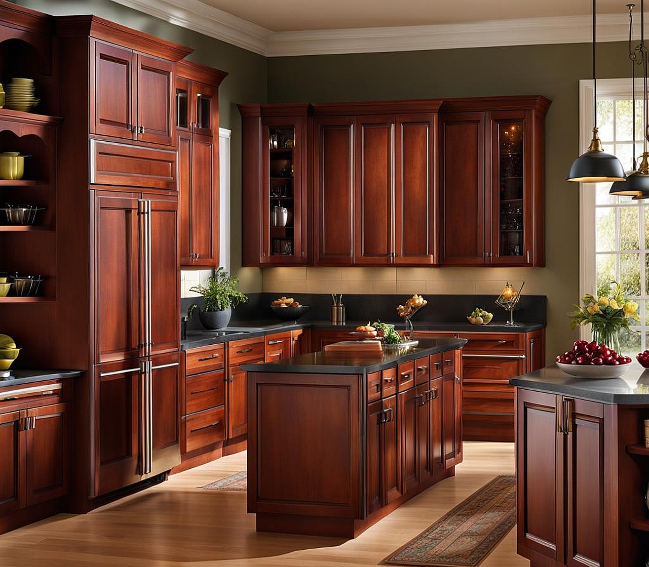 Cherry Kitchen Cabinet Ideas for a Traditional Home Decor