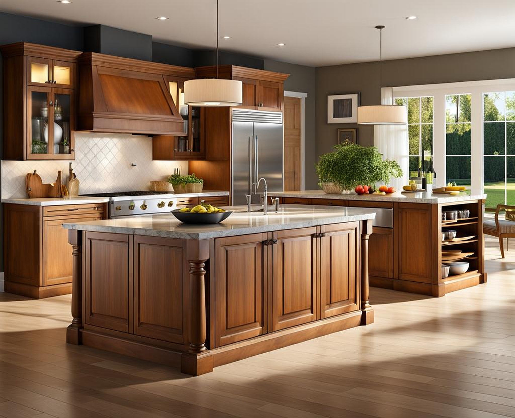 Kitchen Island Without Seating and Countertop Ideas for Luxury Kitchens