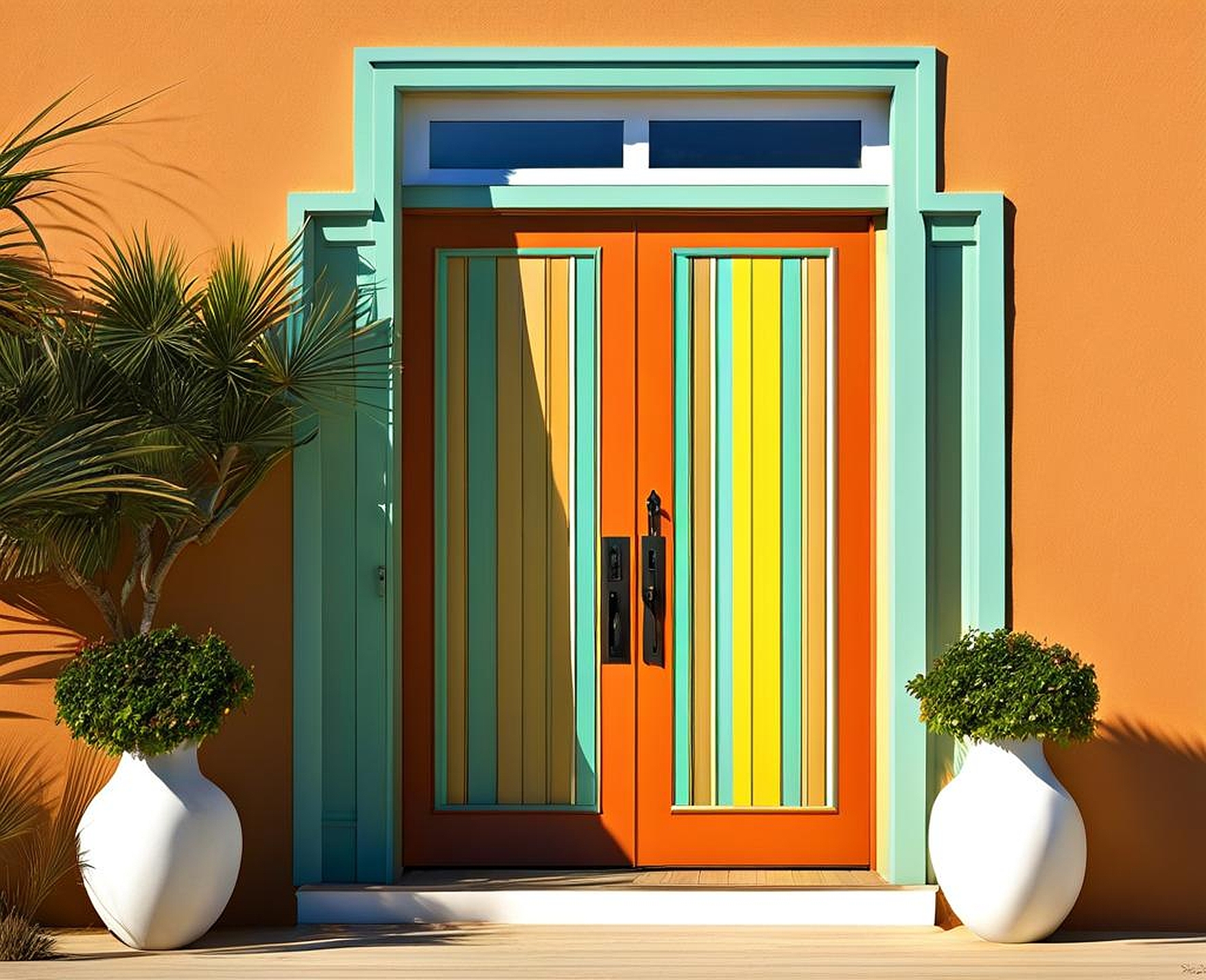 beachy front door colors