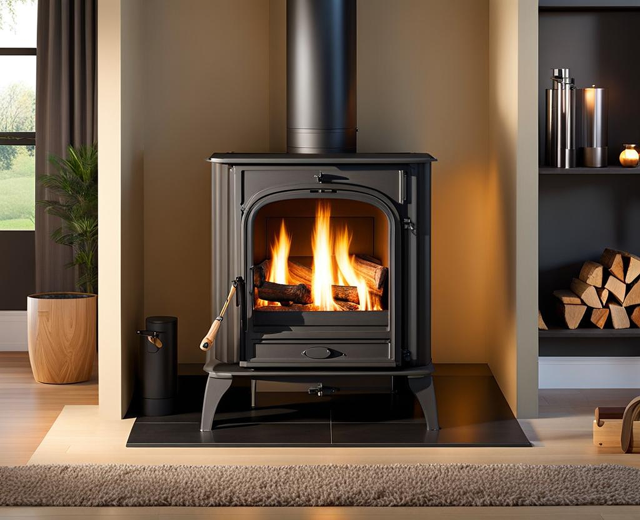 converting a fireplace to a wood stove