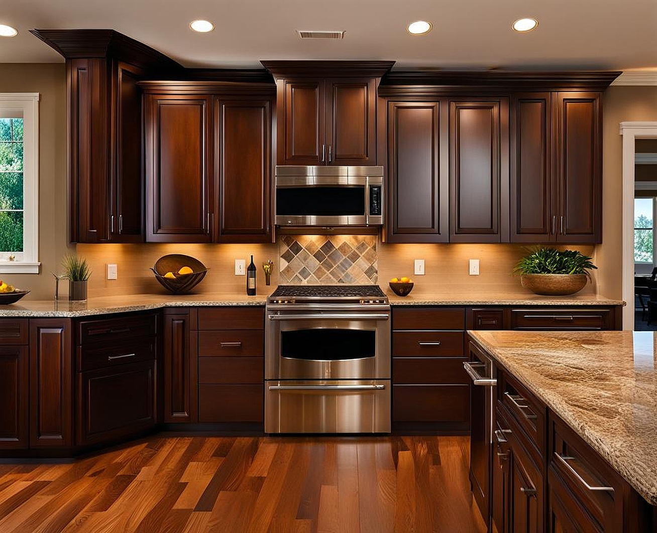 what color knobs for dark brown cabinets