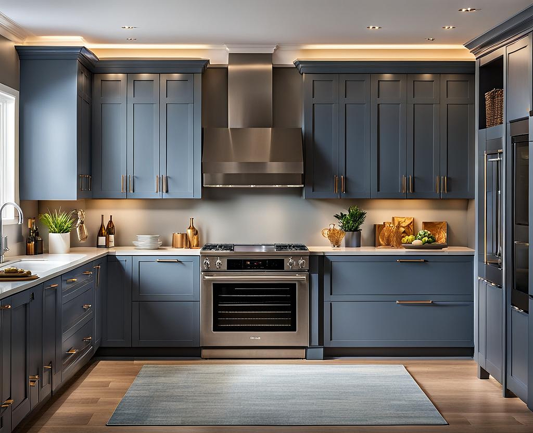 what wall color goes best with gray cabinets