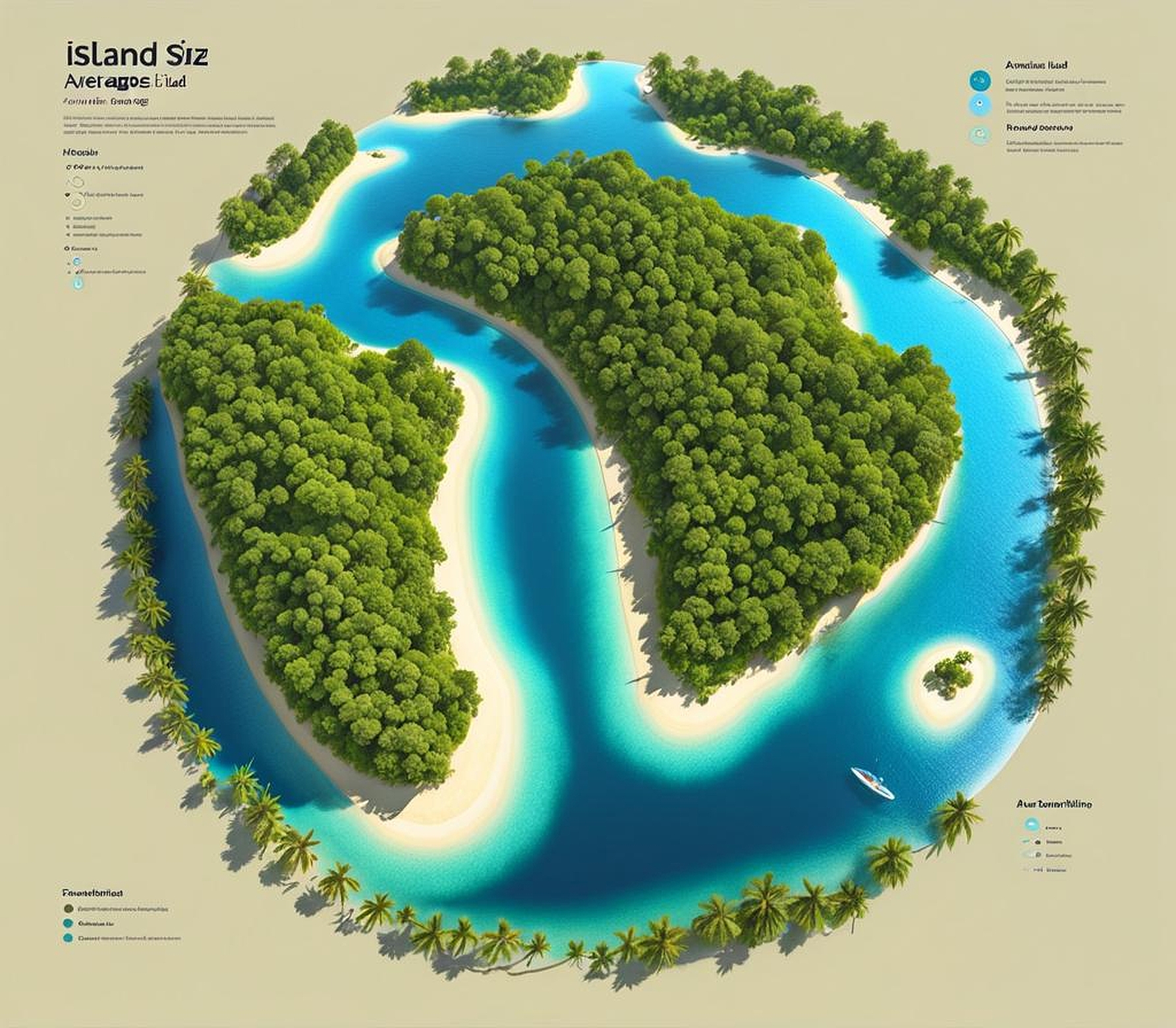 Average Island Size Statistics and Research Findings