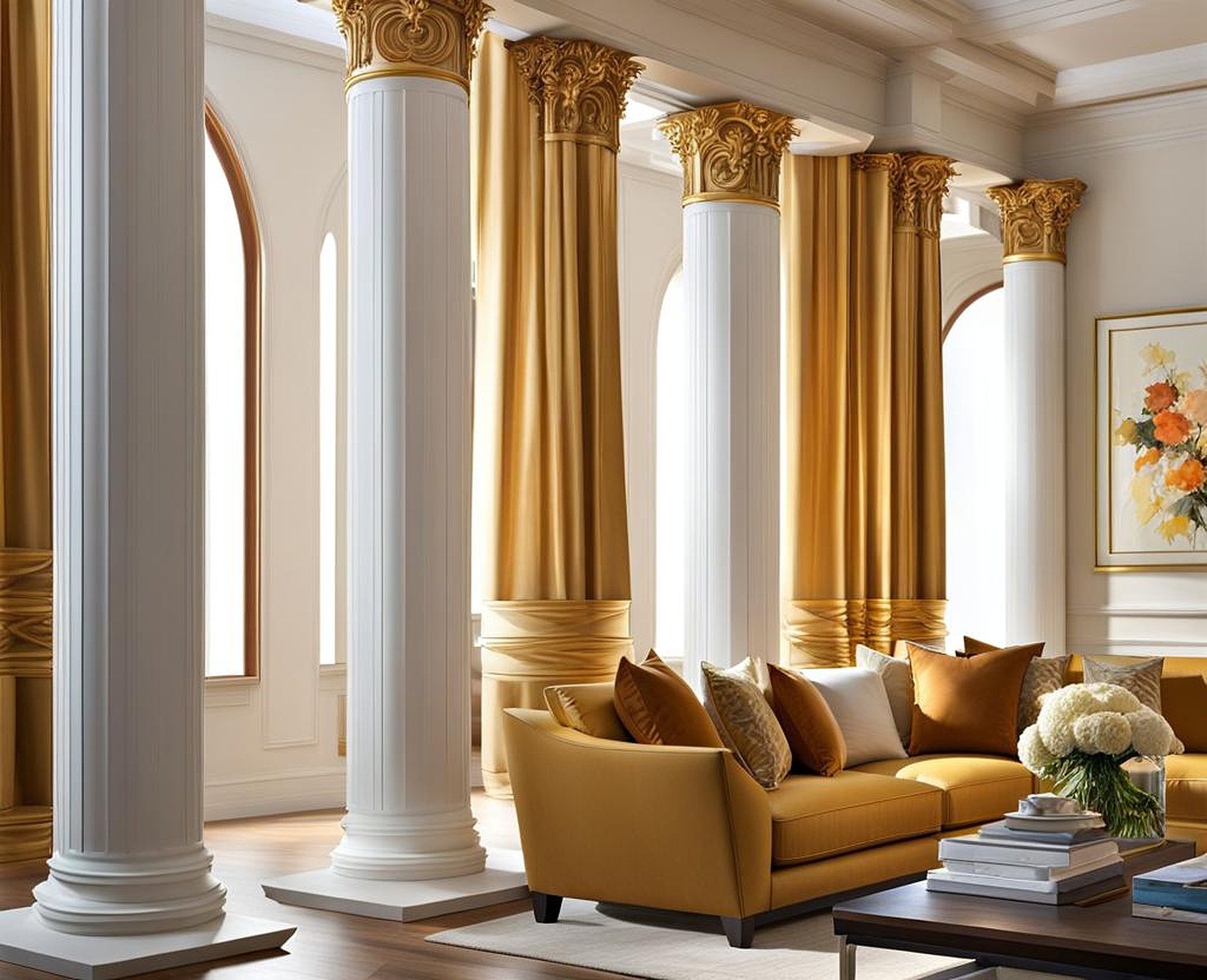 how to modernize interior columns