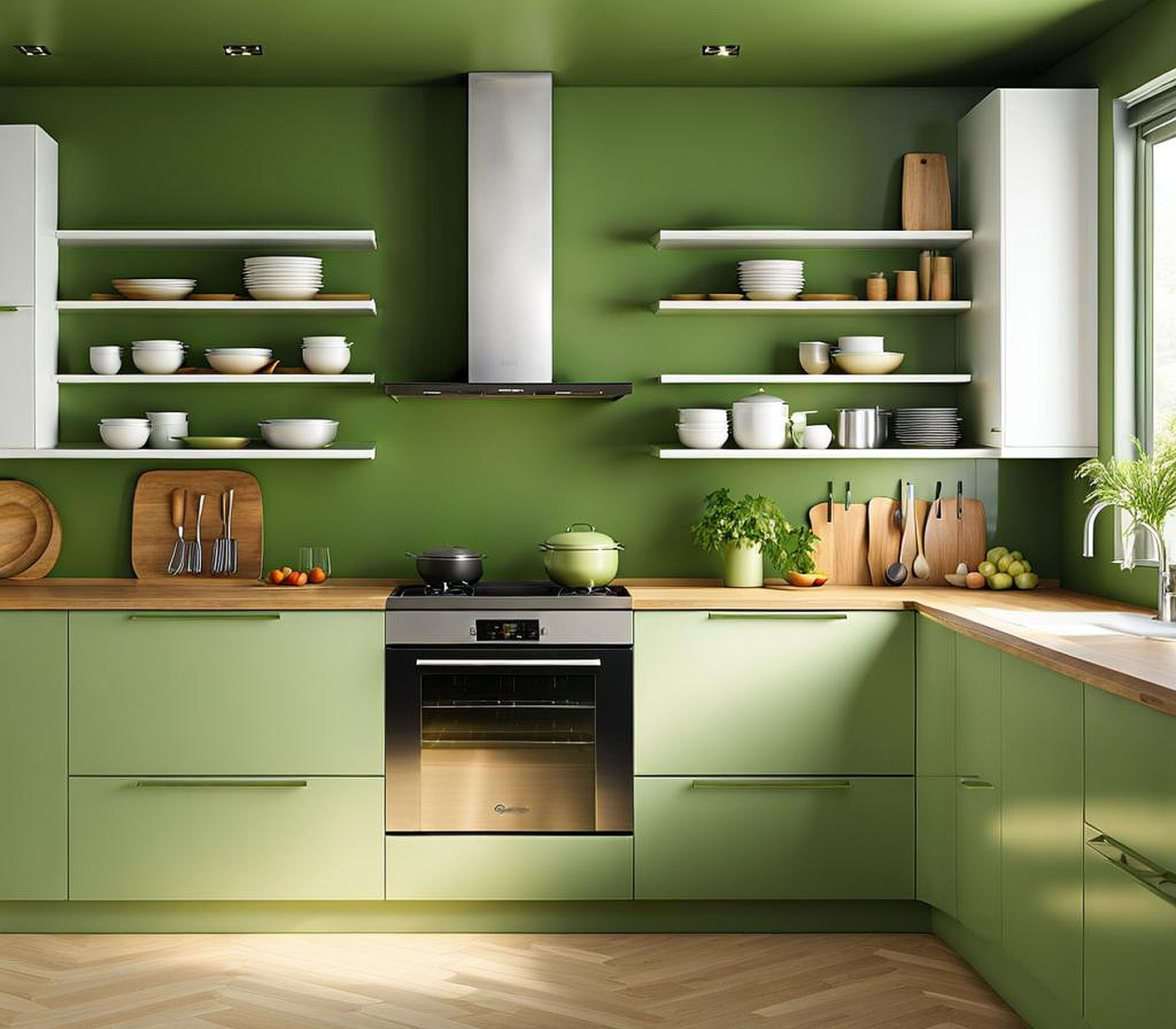 Top Green Kitchen Paint Colors for a Fresh and Clean Look