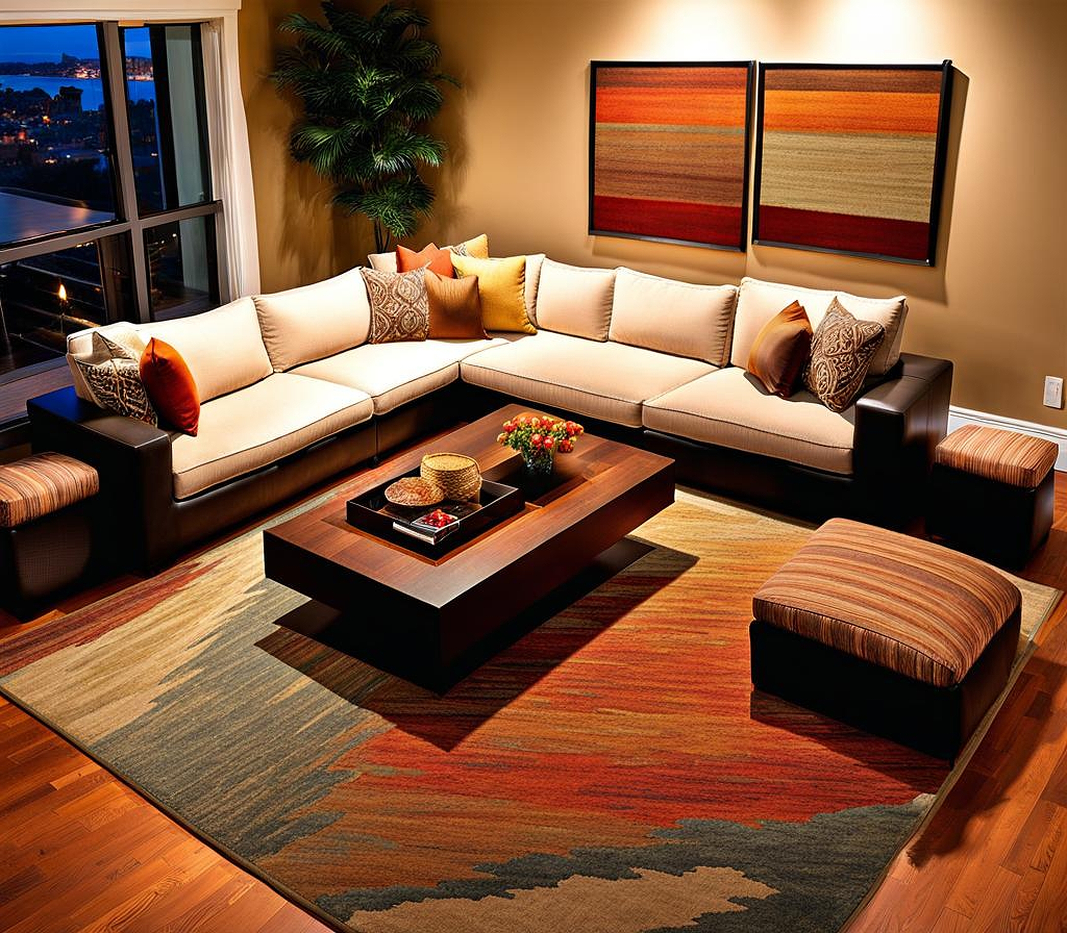 Exterior Rug Placement Strategies for Under Sectional Sofas