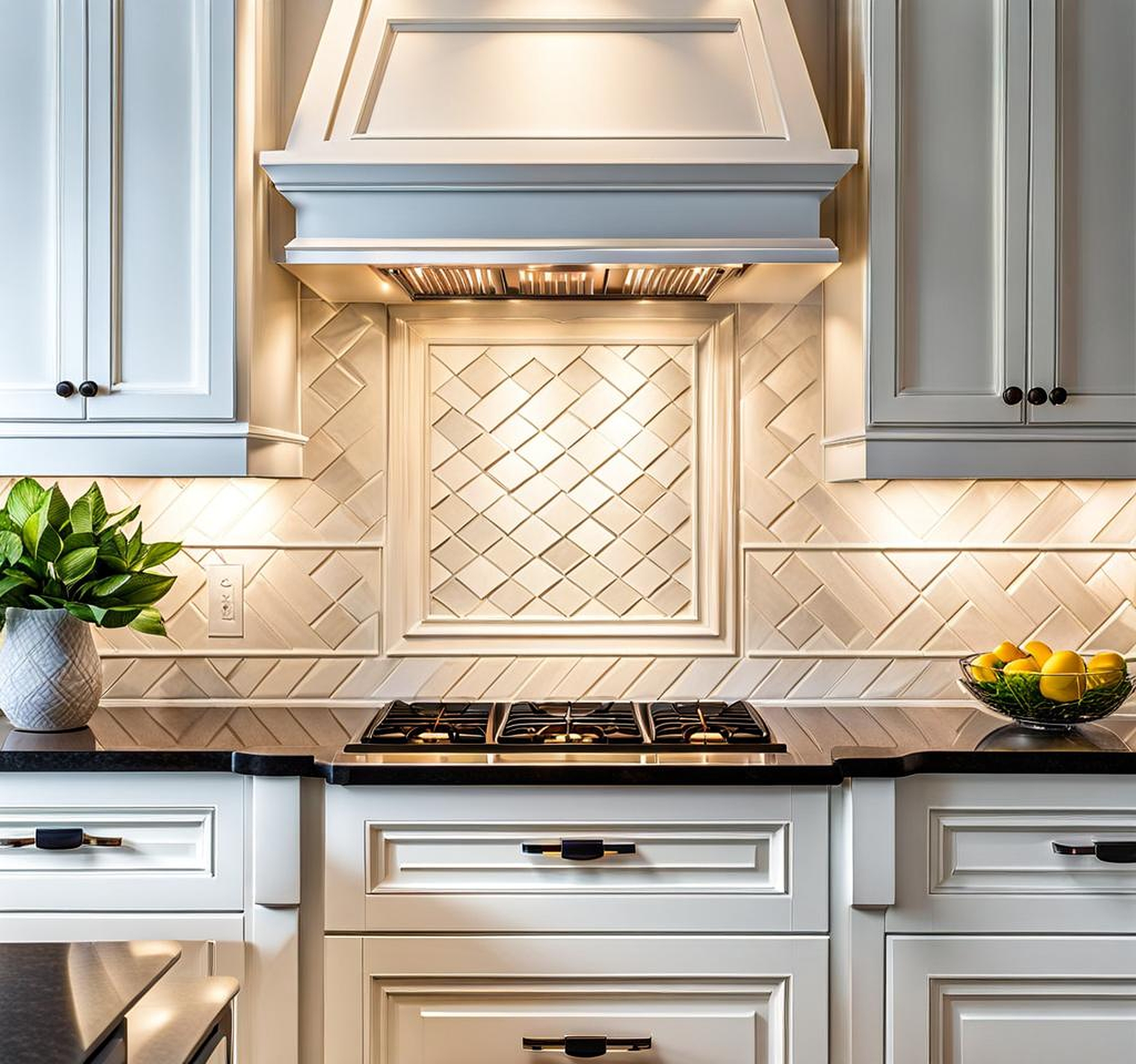 backsplash for white kitchen cabinets