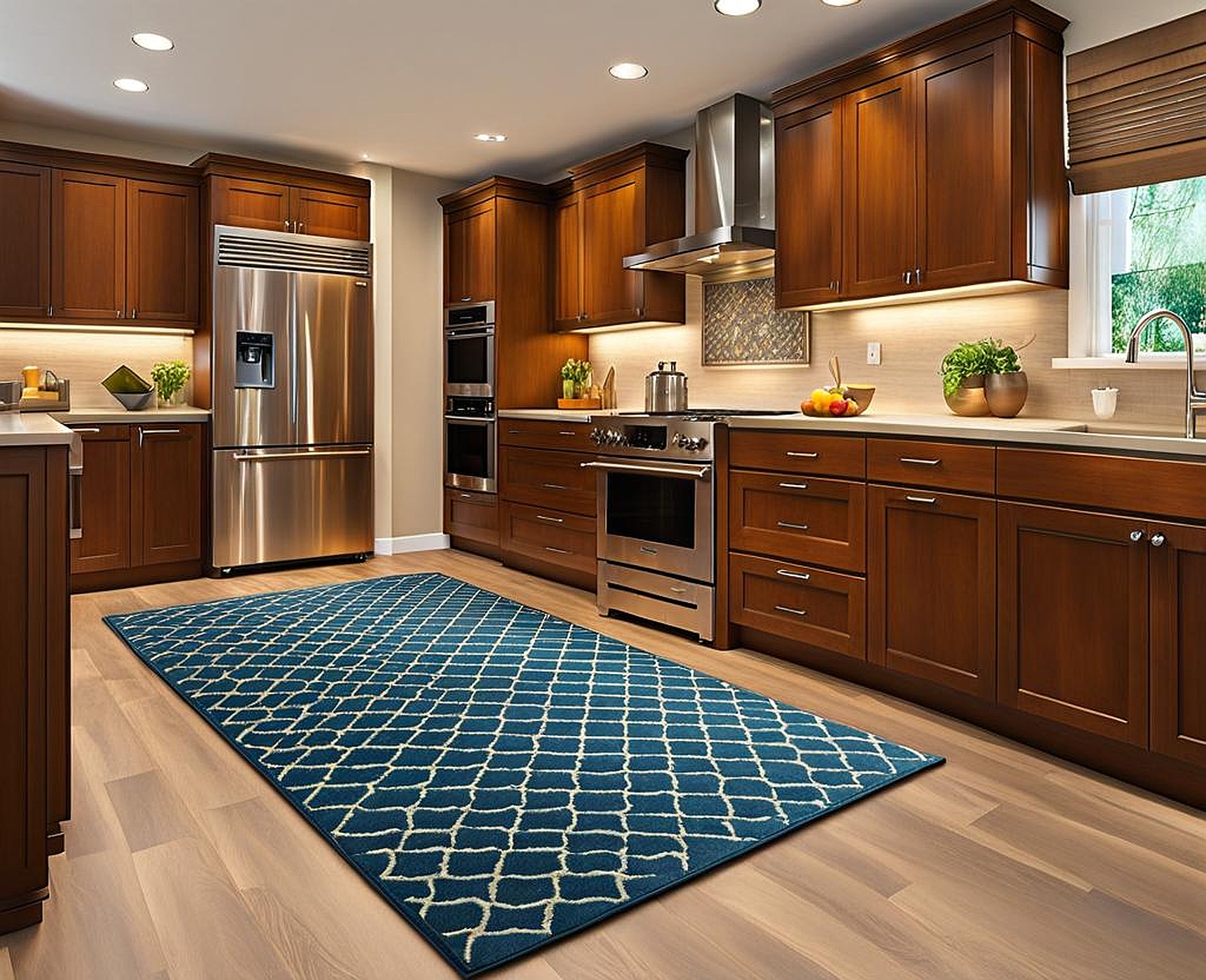 l shaped rugs for the kitchen