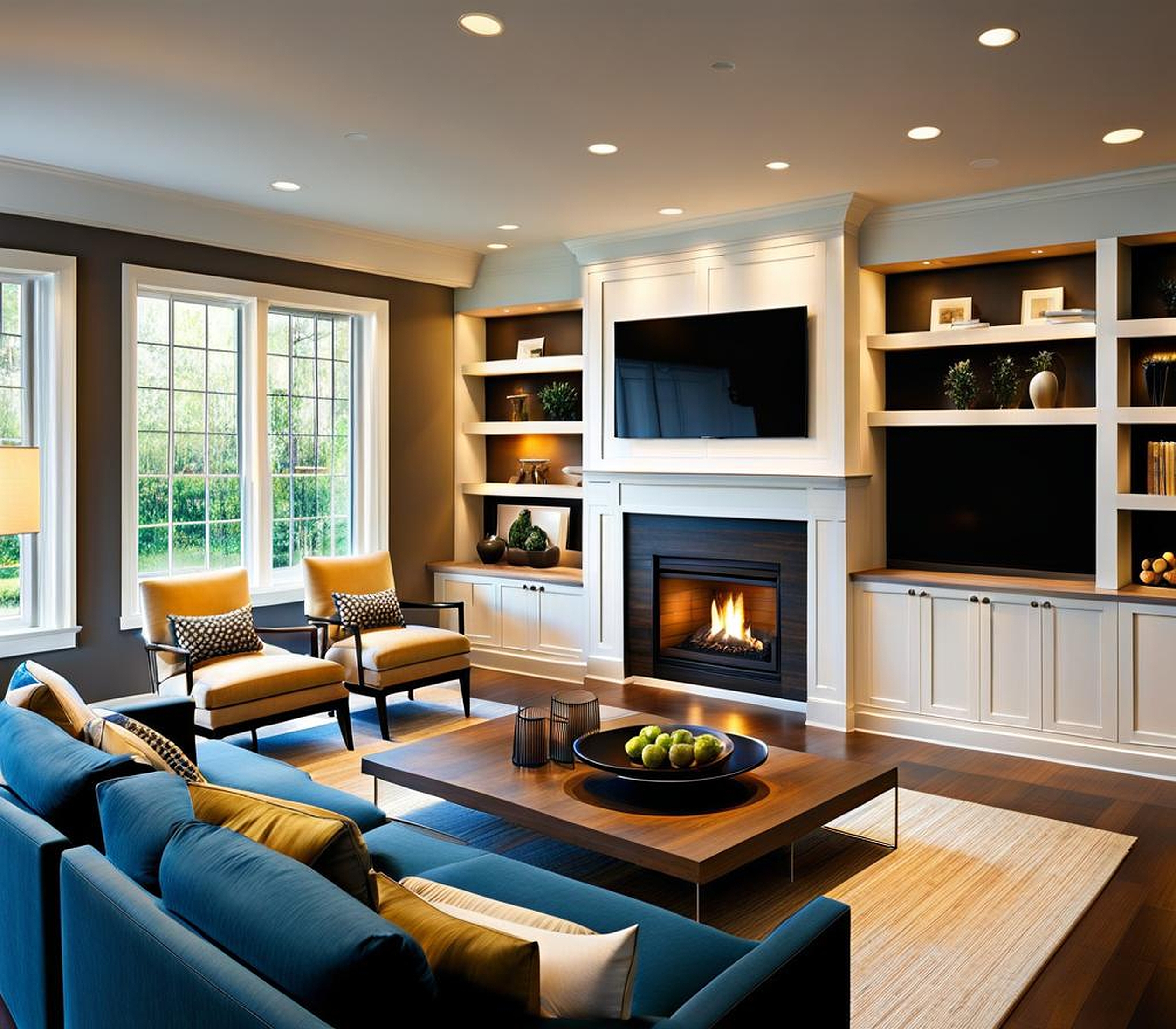 living room layout ideas with corner fireplace