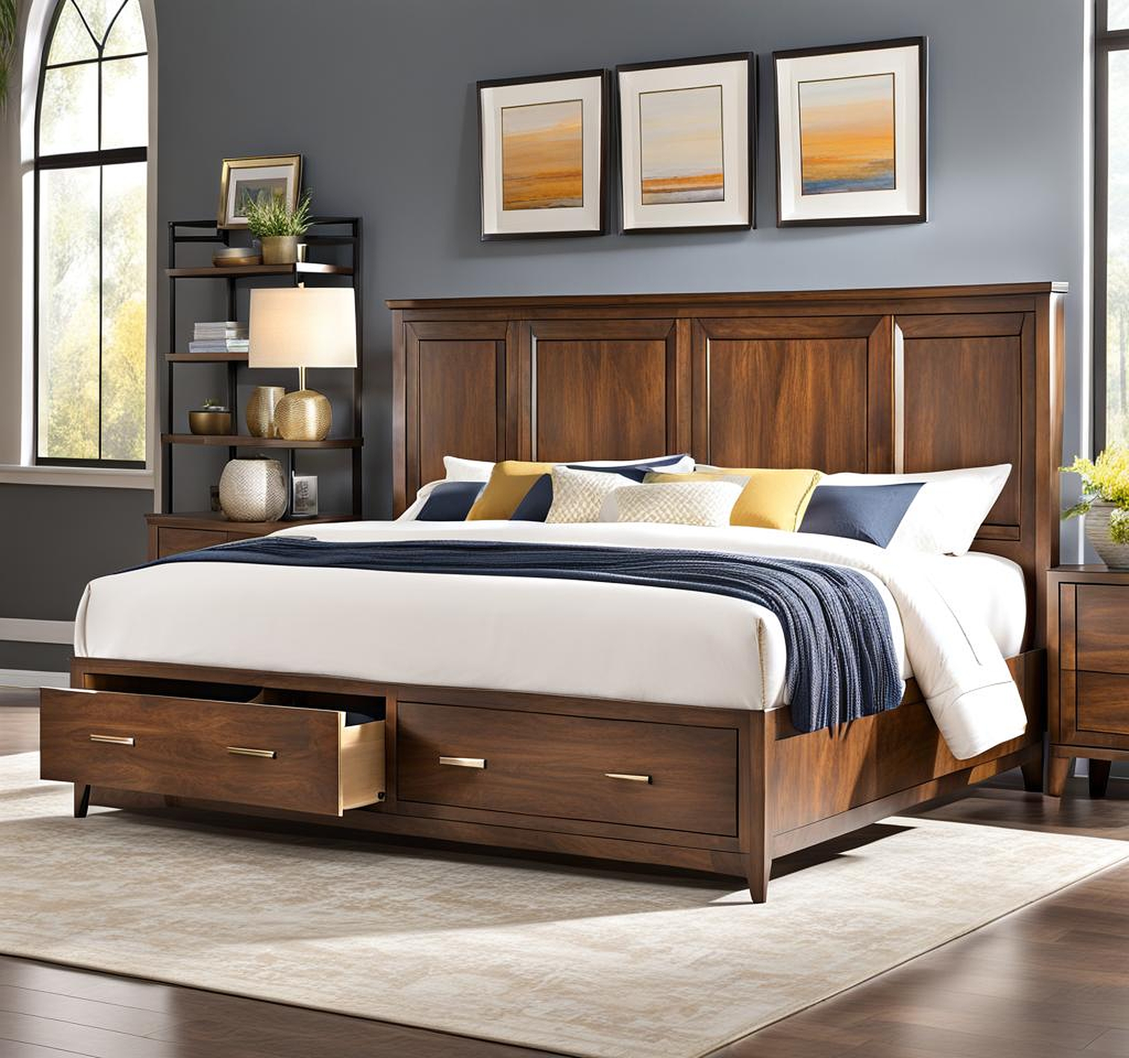 king headboard with storage