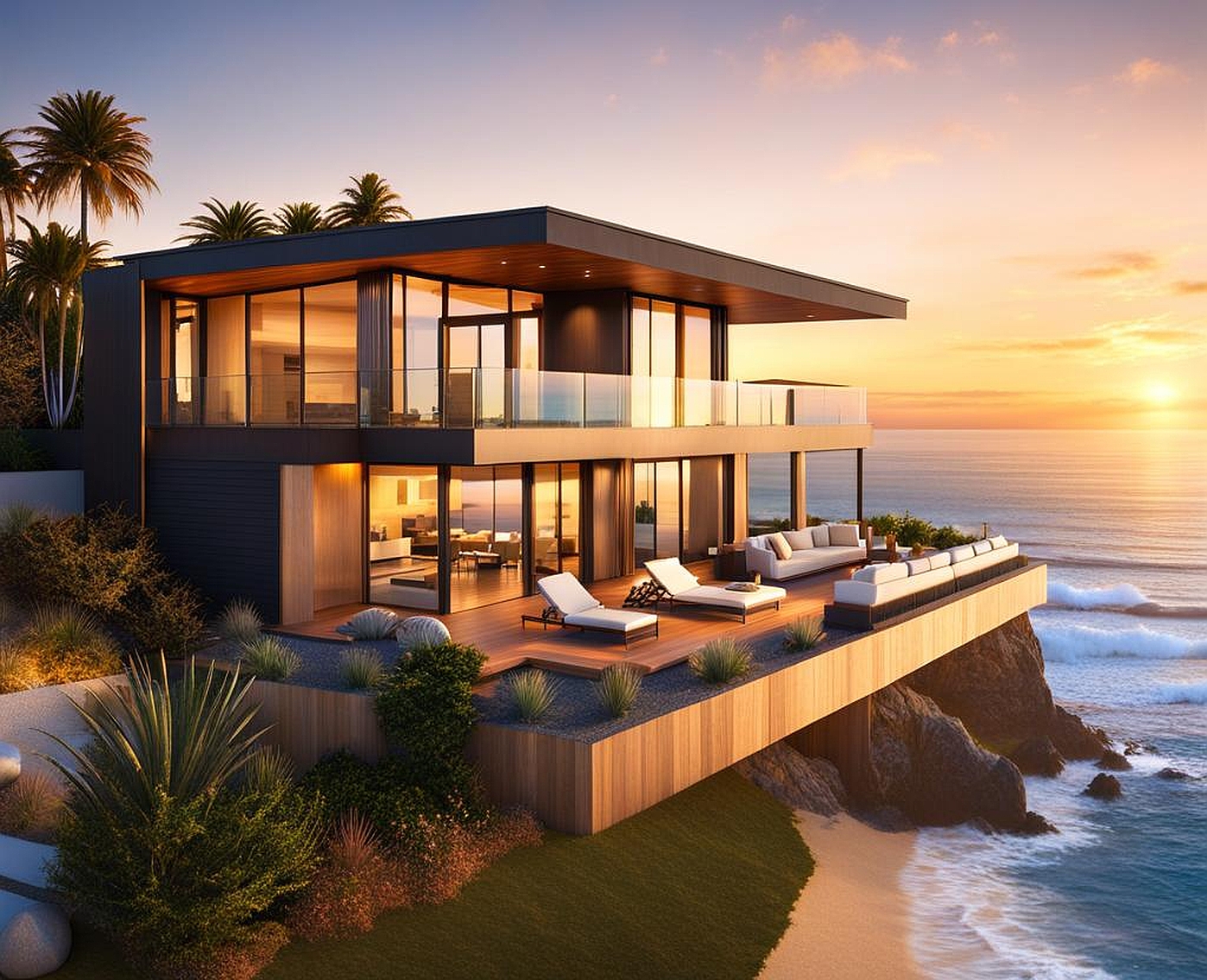 modern beach house exterior