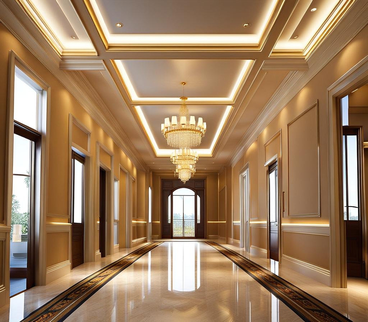 hallway ceiling design ideas