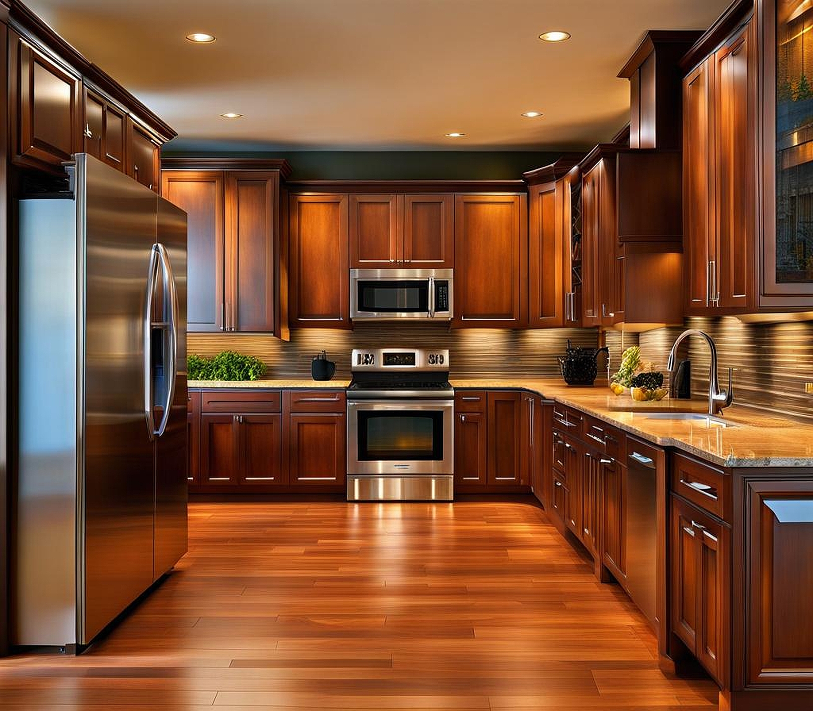 kitchen cabinets and flooring ideas