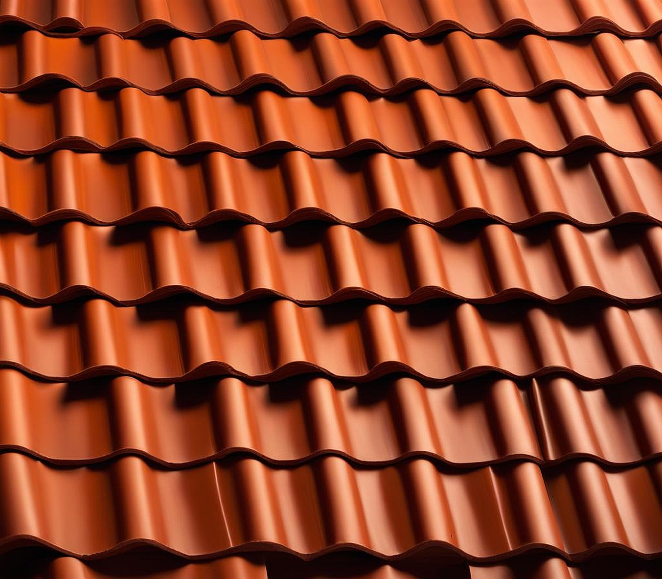 red brick brown roof