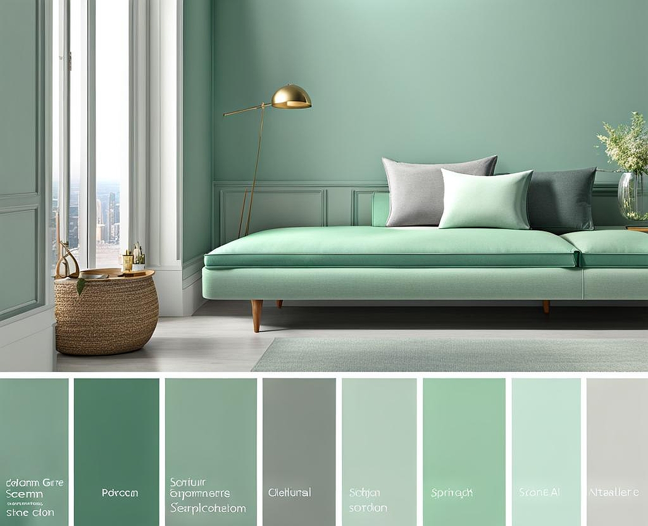 How to Combine Seafoam Green and Gray for a Harmonious Color Scheme