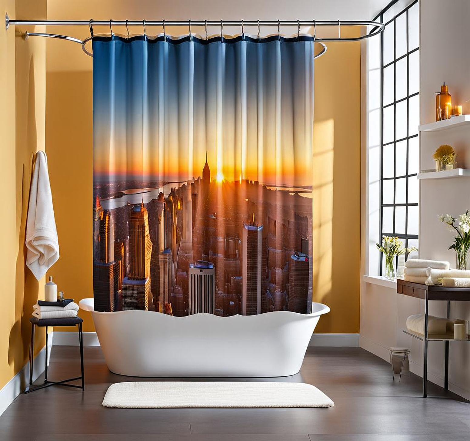 standard shower curtain length