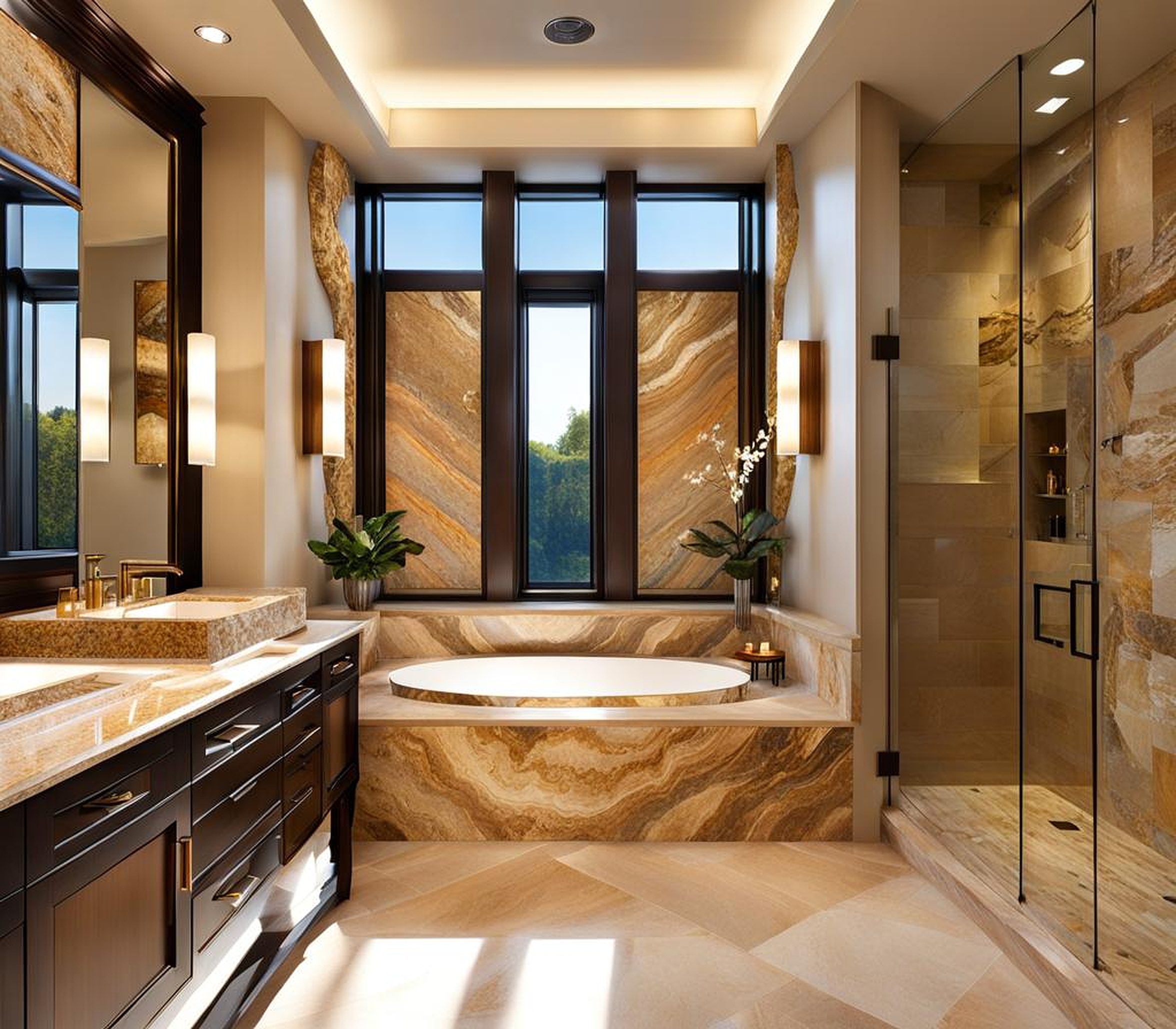 Luxury Bathroom Designs Featuring Natural Stone