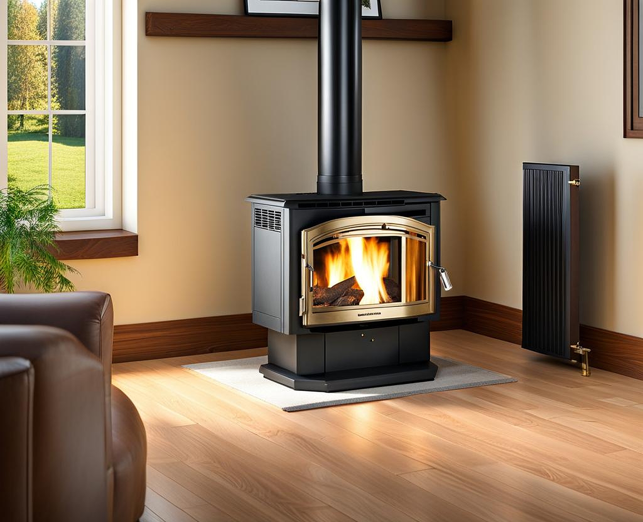 how do pellet stoves vent