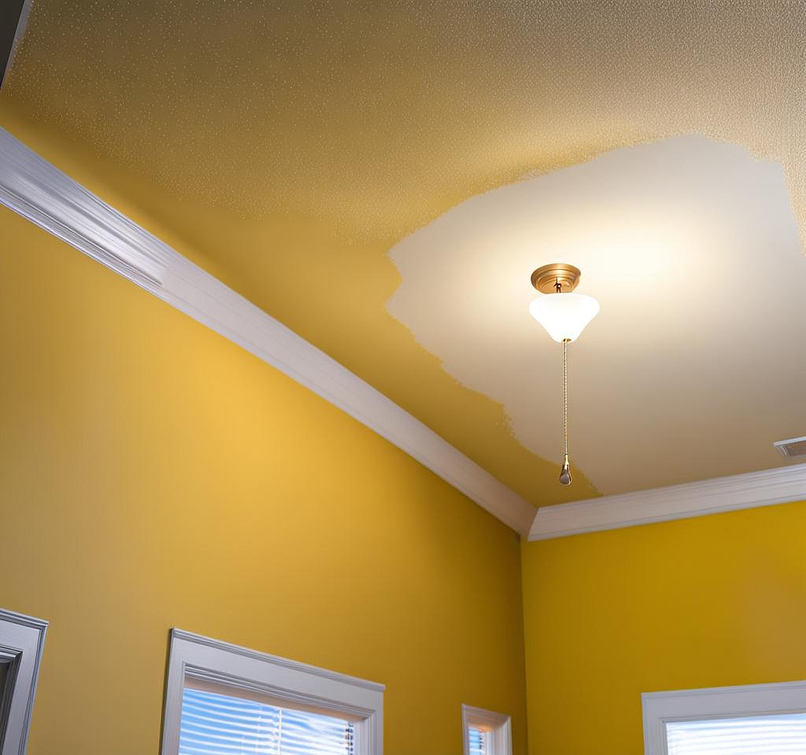 How to Apply Paint to Popcorn Ceiling with a Roller Brush