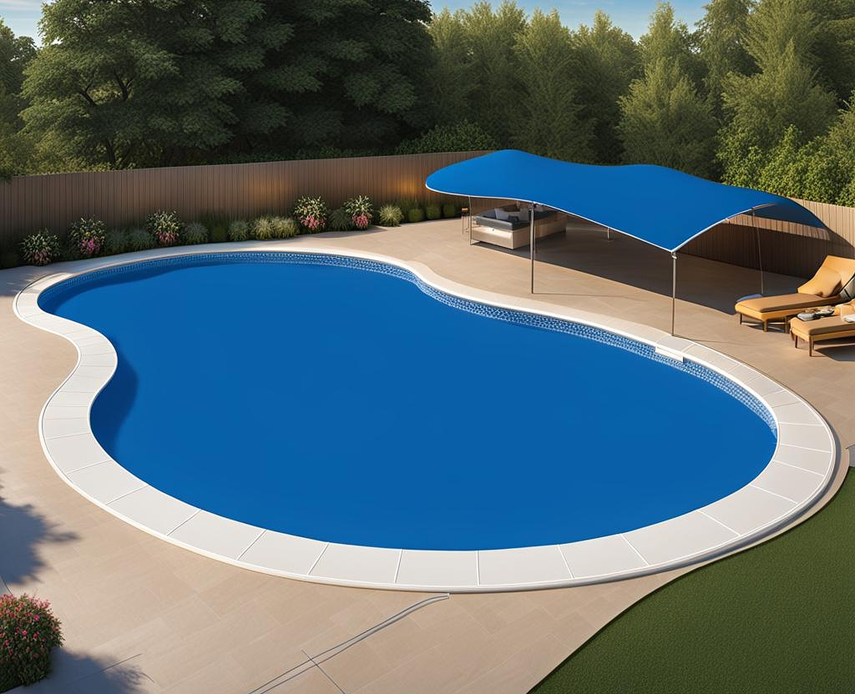 Pool Covers for Kidney Shaped Pools Provide Maintenance Elegance