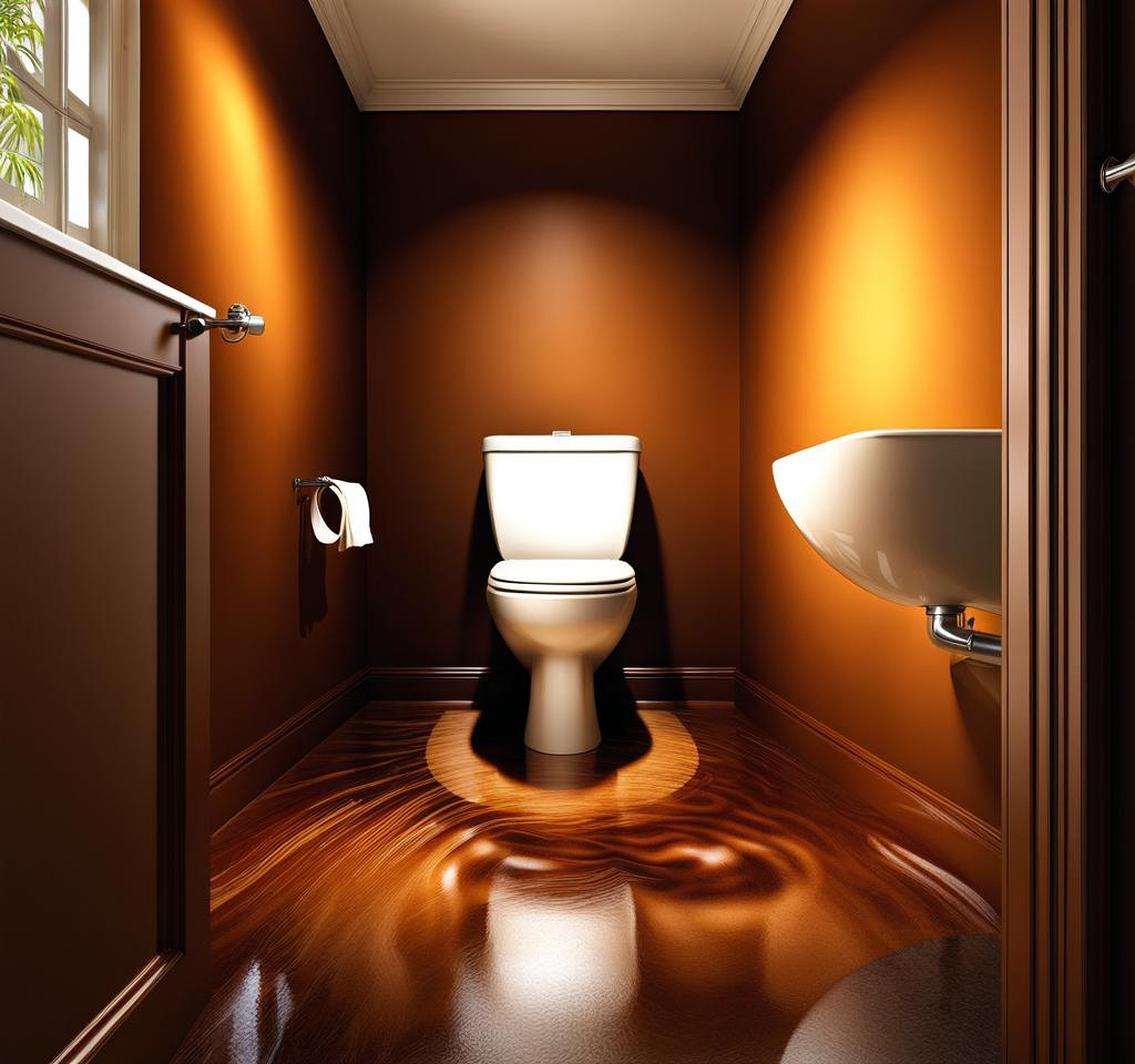 Sudden Appearance of Brown Water in Toilet Bowl