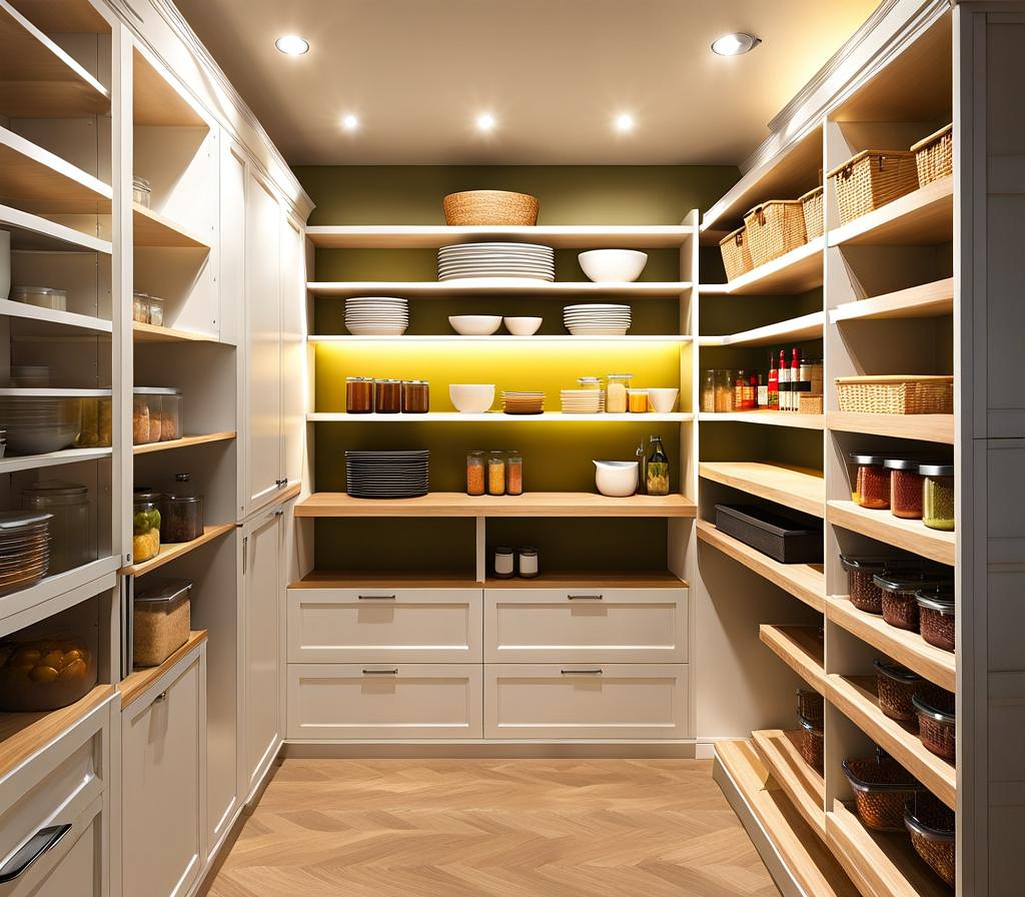 walk-in pantry size plan