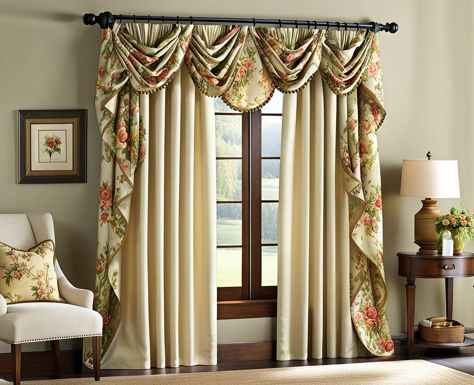 French Country Curtains with a Waverly Twist for a Unique Look