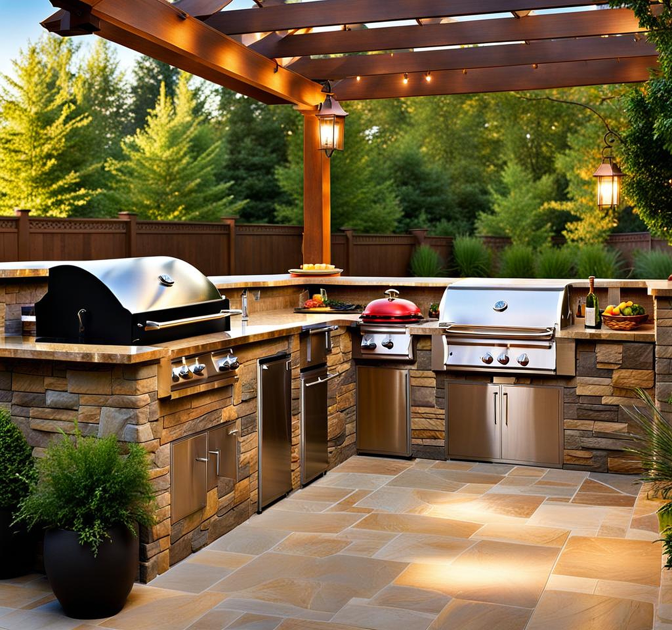 Breathtaking Backyard Accents & Outdoor Kitchen Enclaves