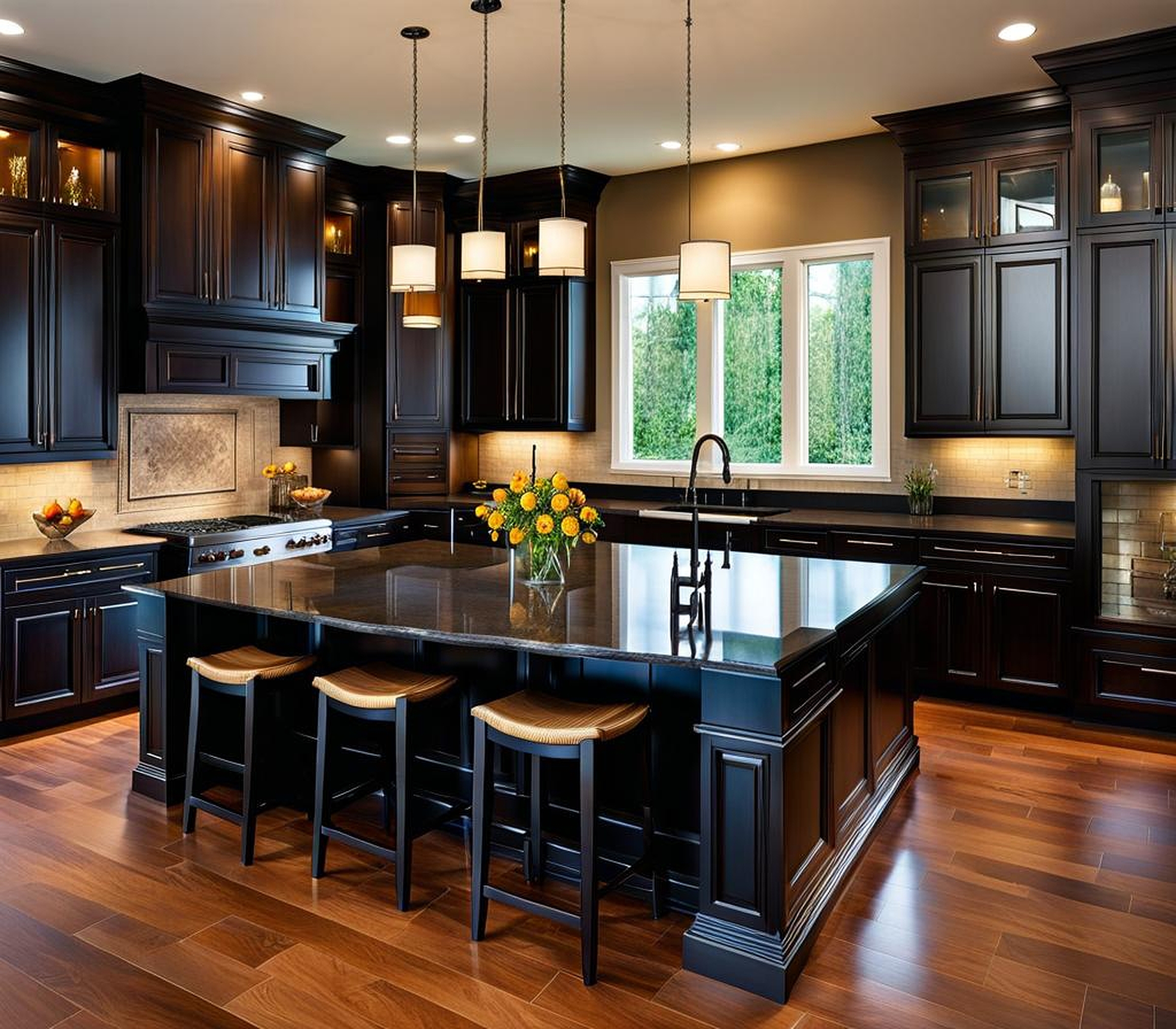 best countertops for dark cabinets