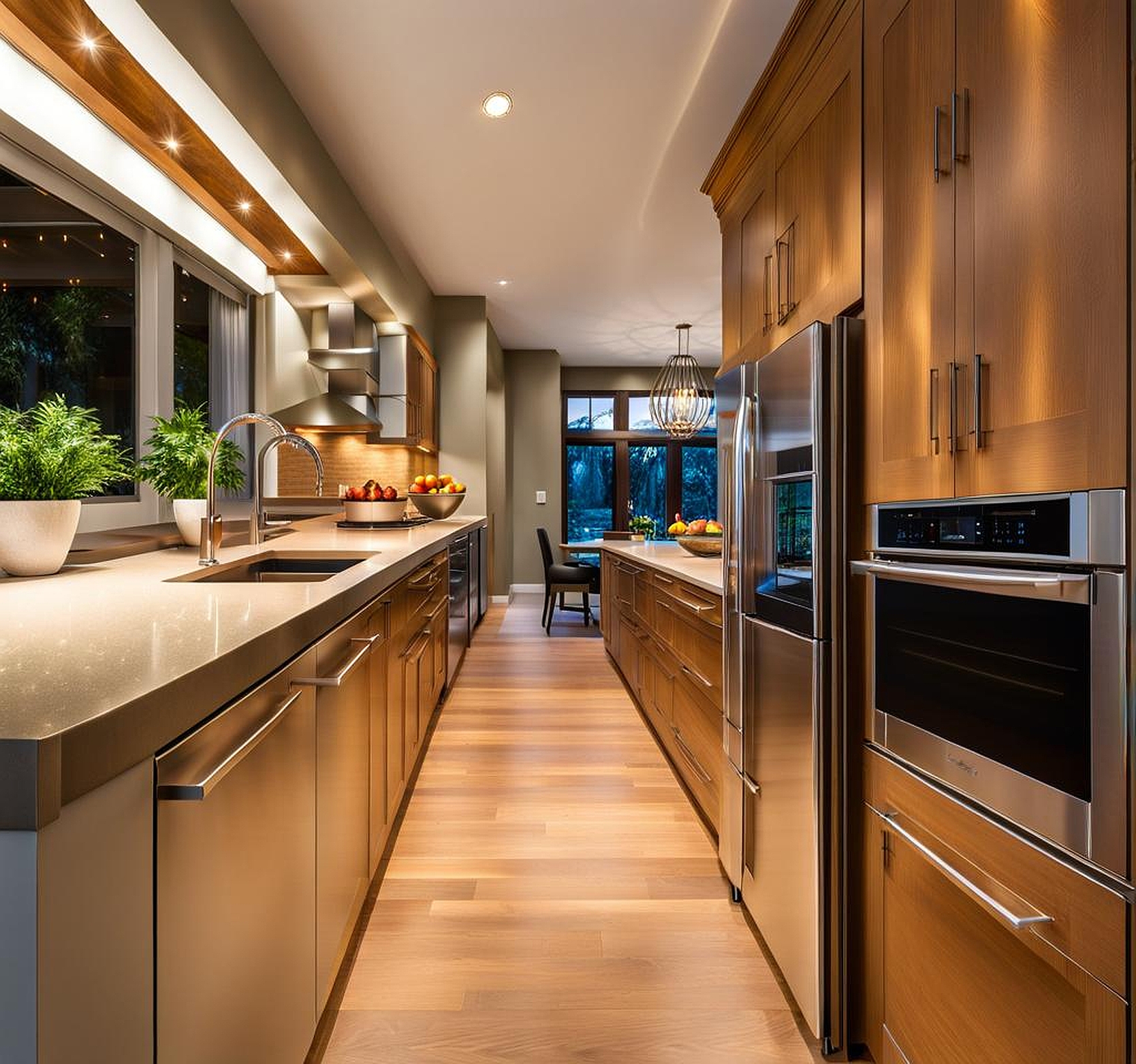 Brighten Galley Kitchens with Functional Lighting Plans