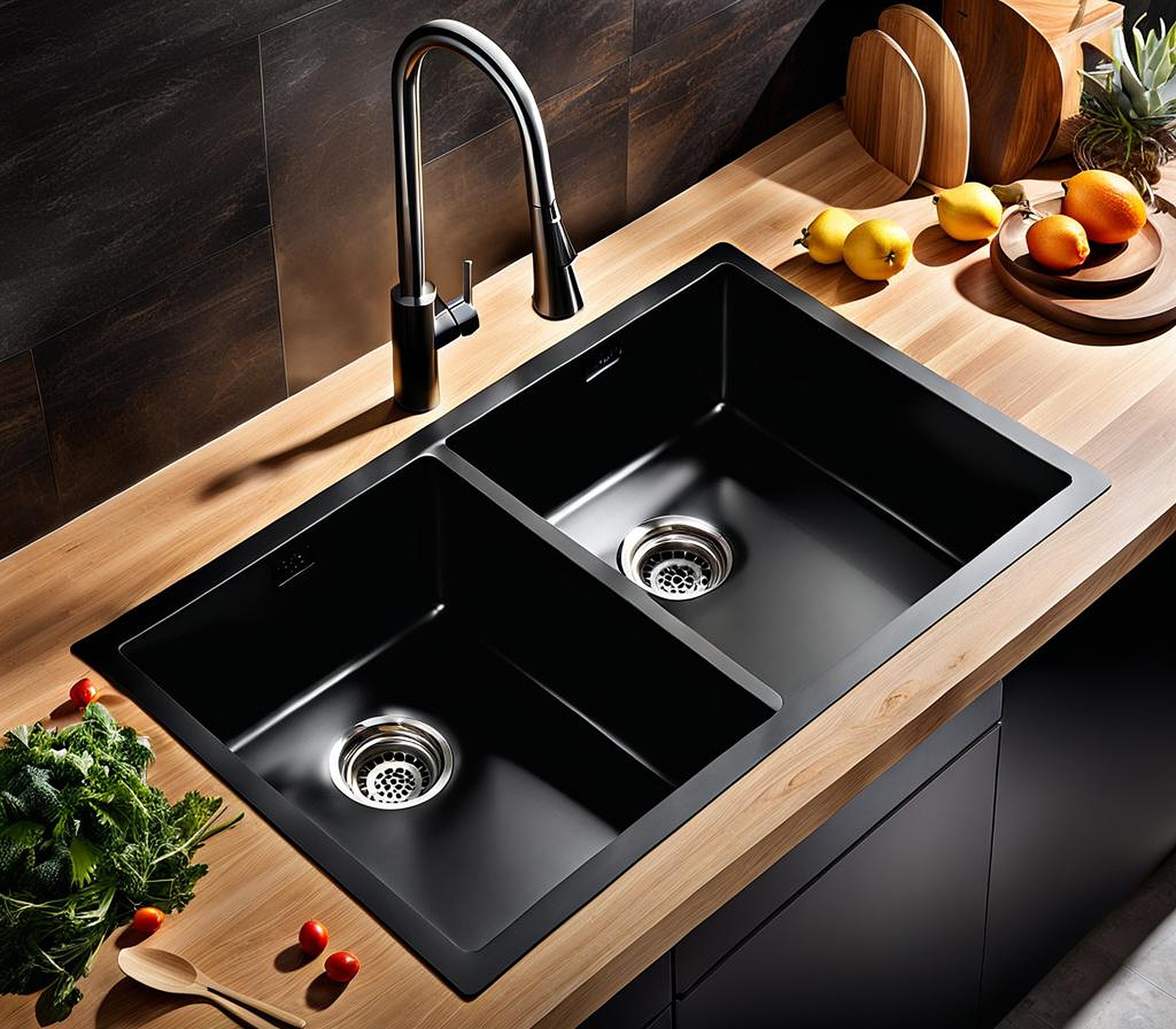 black sink vs stainless steel