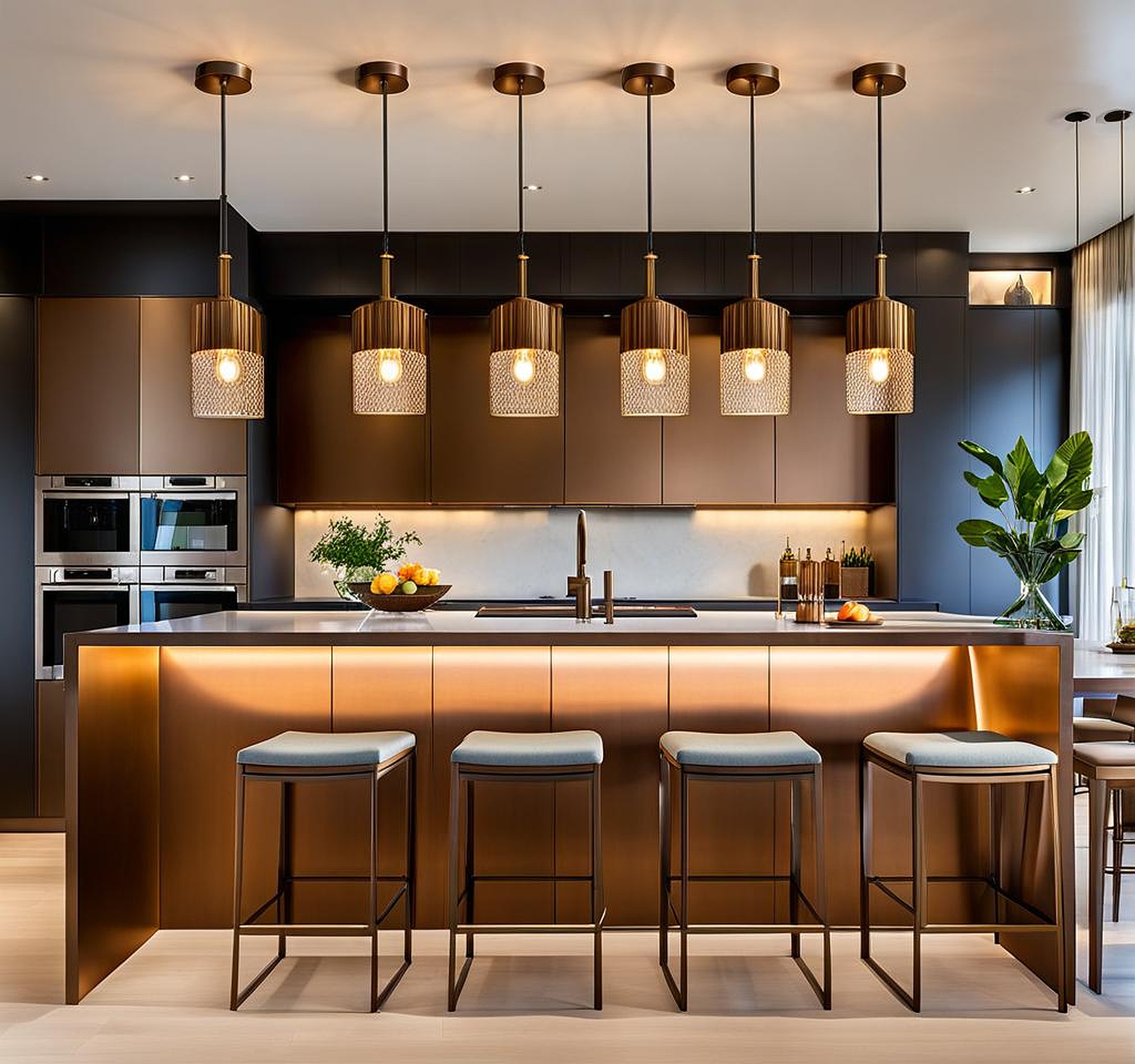 bronze pendant lights for kitchen island