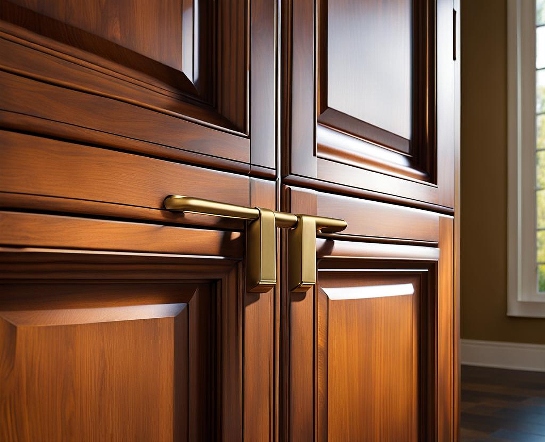 cabinet door handle placement