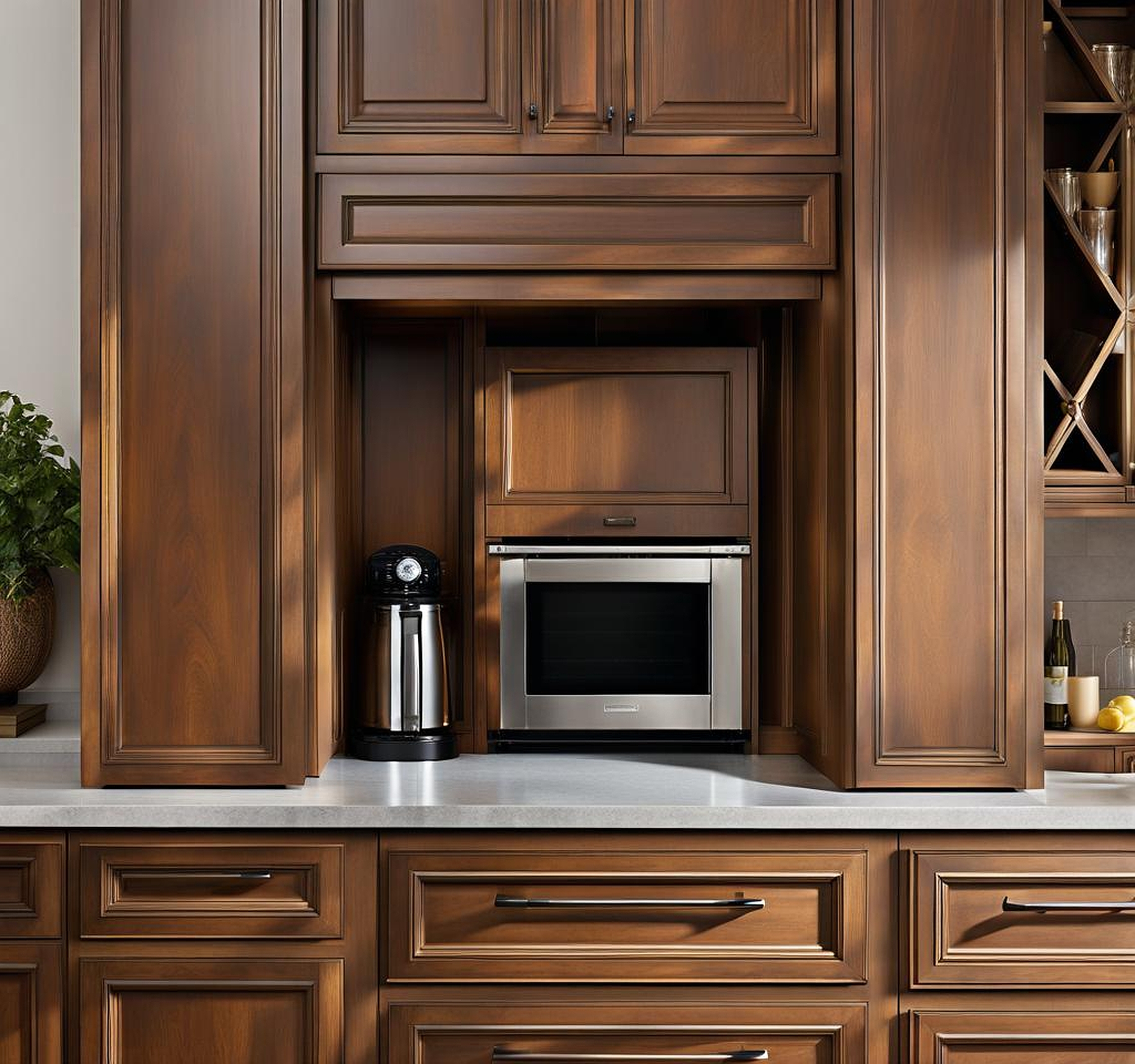 Cabinet Hardware Matched with Cafe Appliances