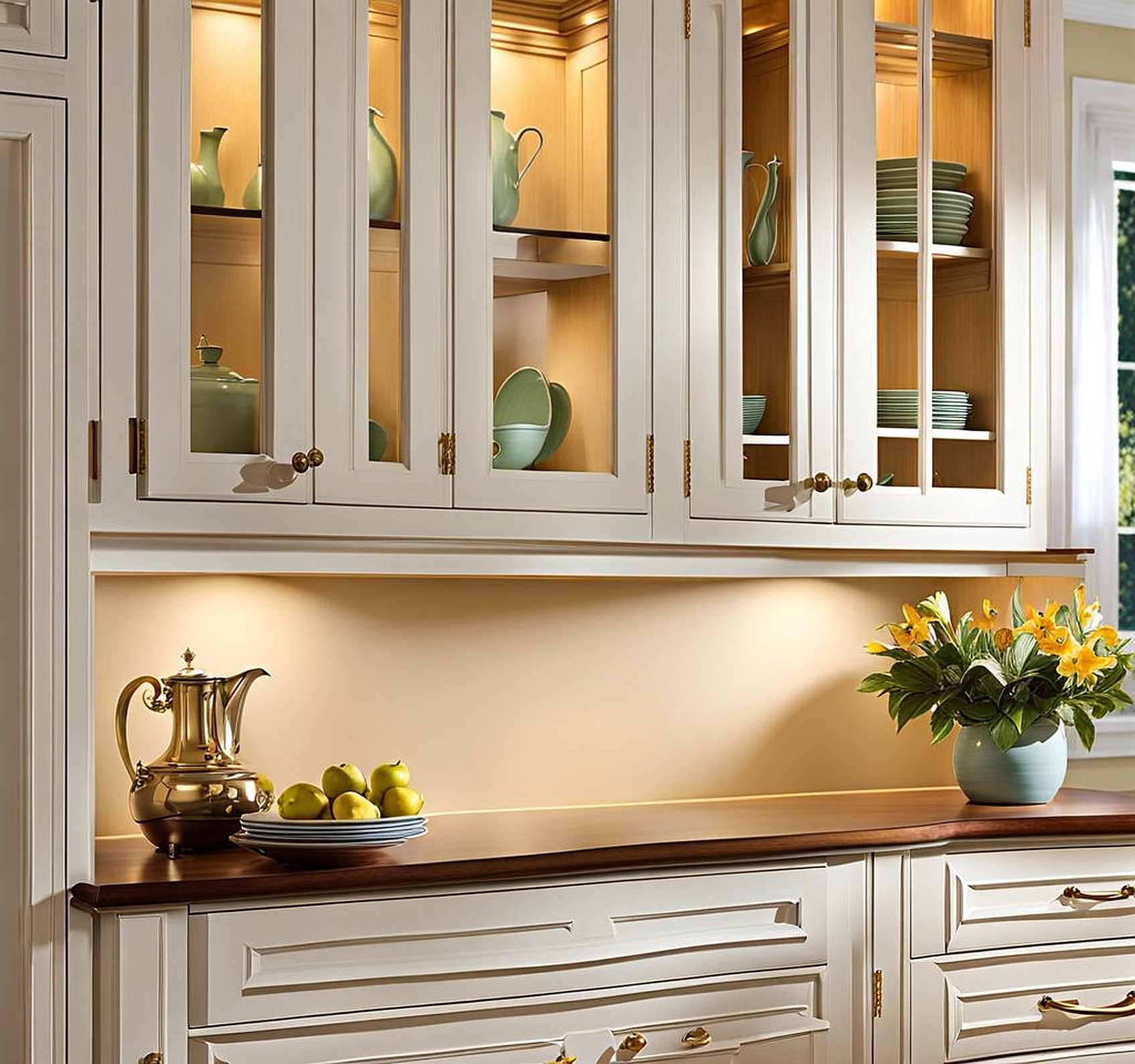 Pristine Painted Cabinets Sans Sanding or Primer