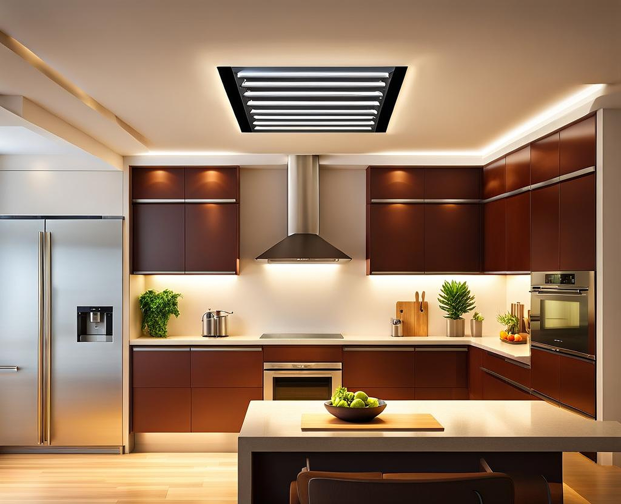 Freshen up your kitchen with a ceiling mounted recessed vent