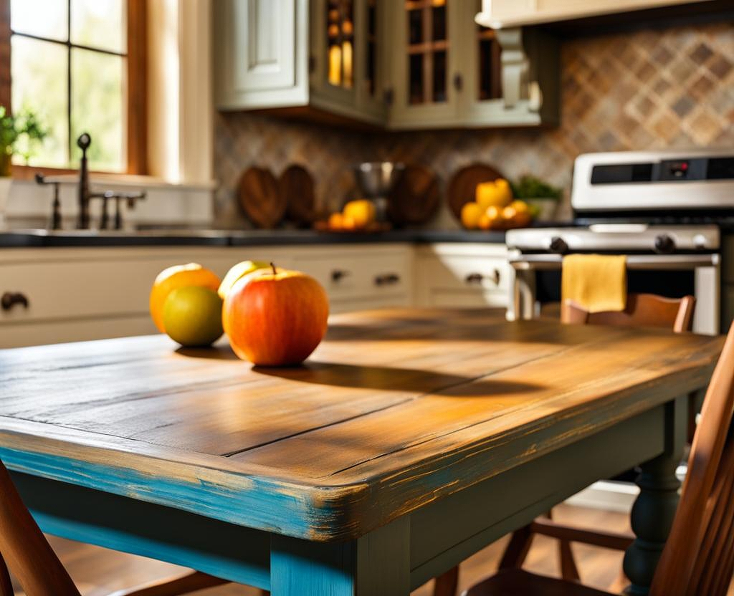 chalk painting kitchen table