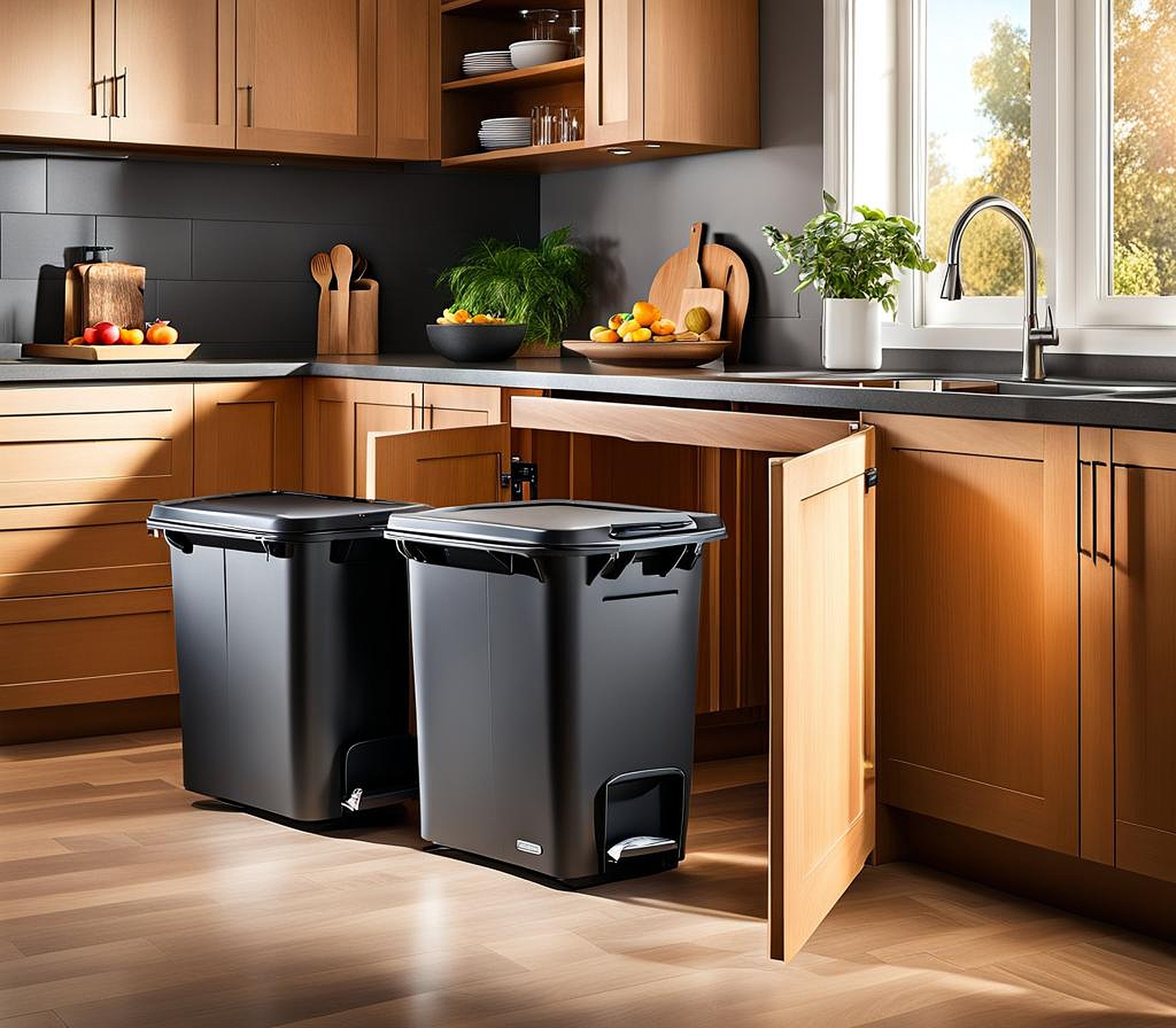 cheap kitchen garbage cans