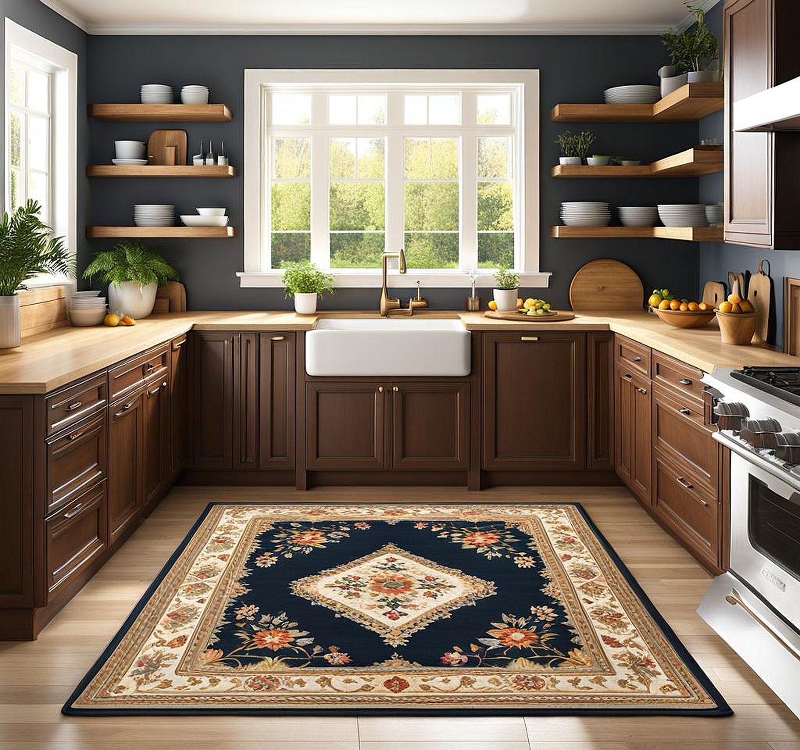 Cozy Corner Kitchen Rug Sink Inspiration