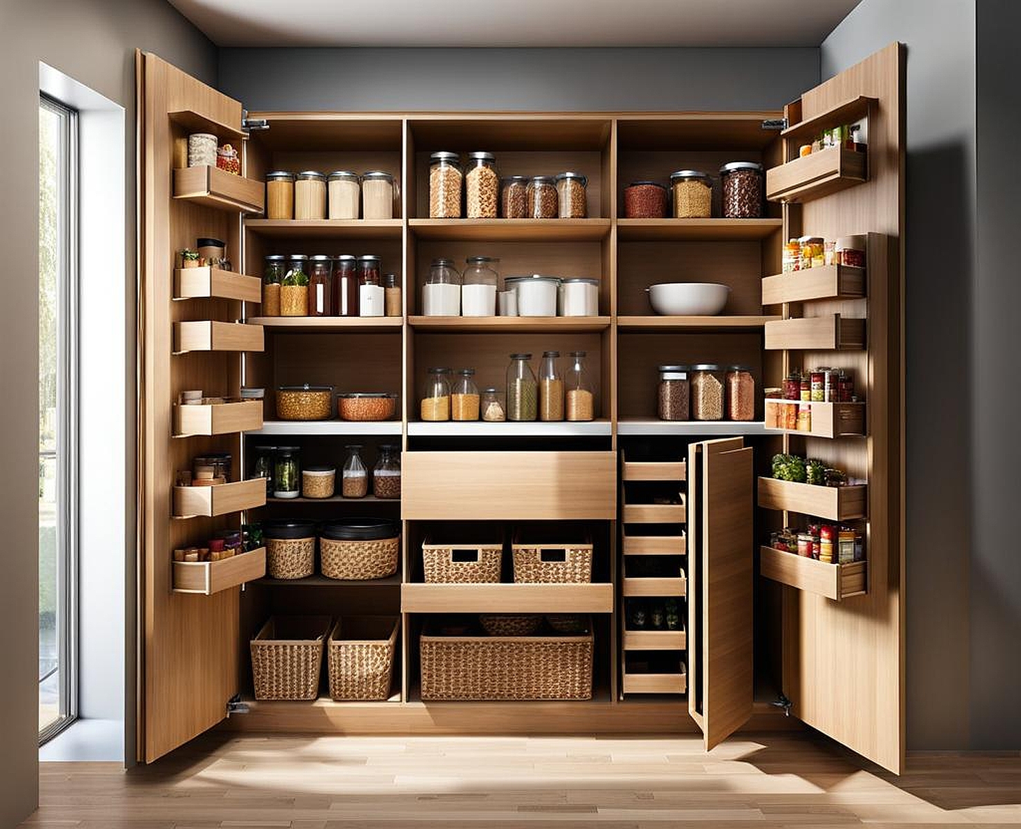 creating a pantry in a small kitchen