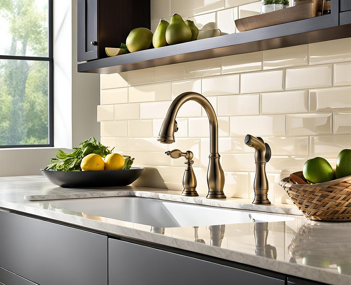 delta corin 2-handle wall-mount kitchen faucet