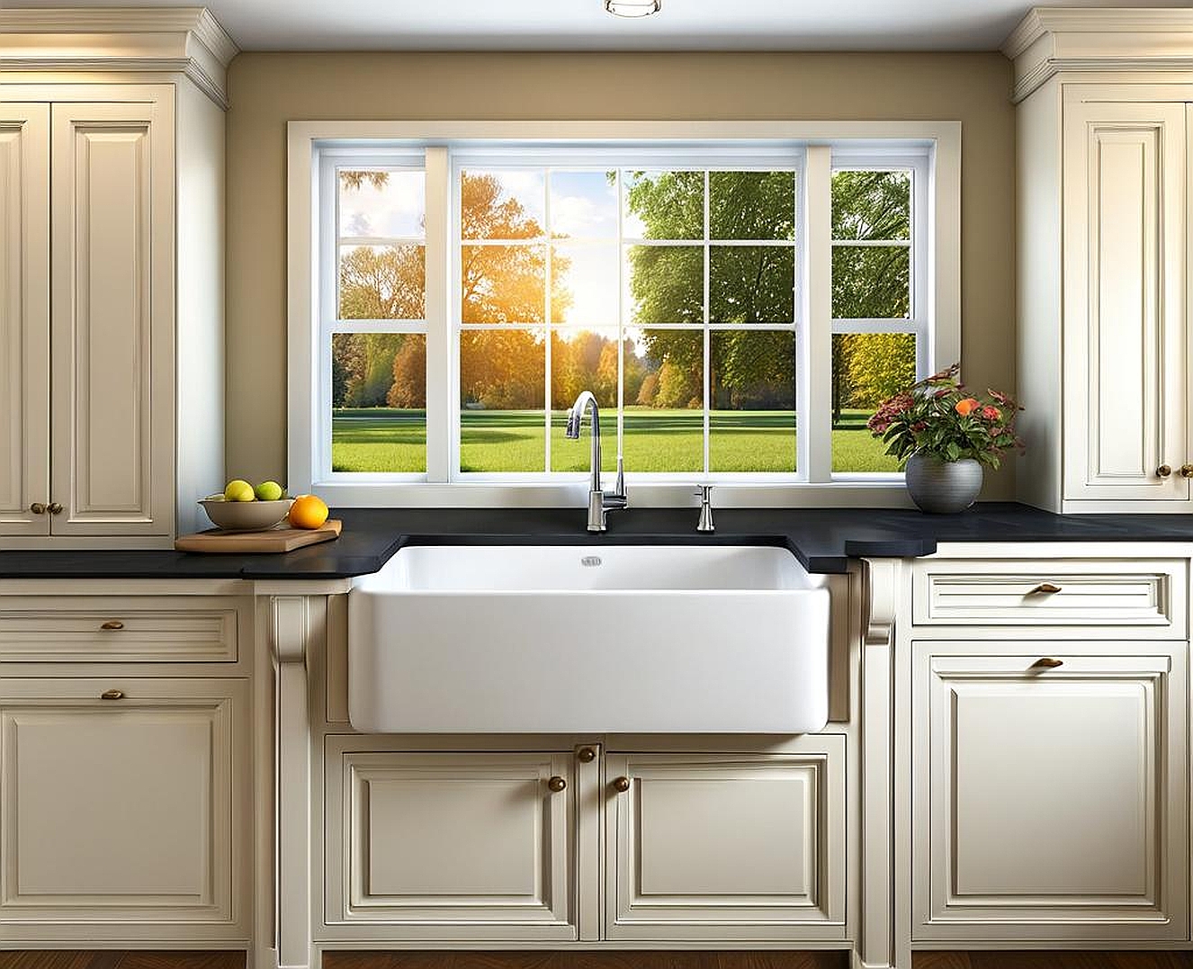 farm sink cabinet dimensions