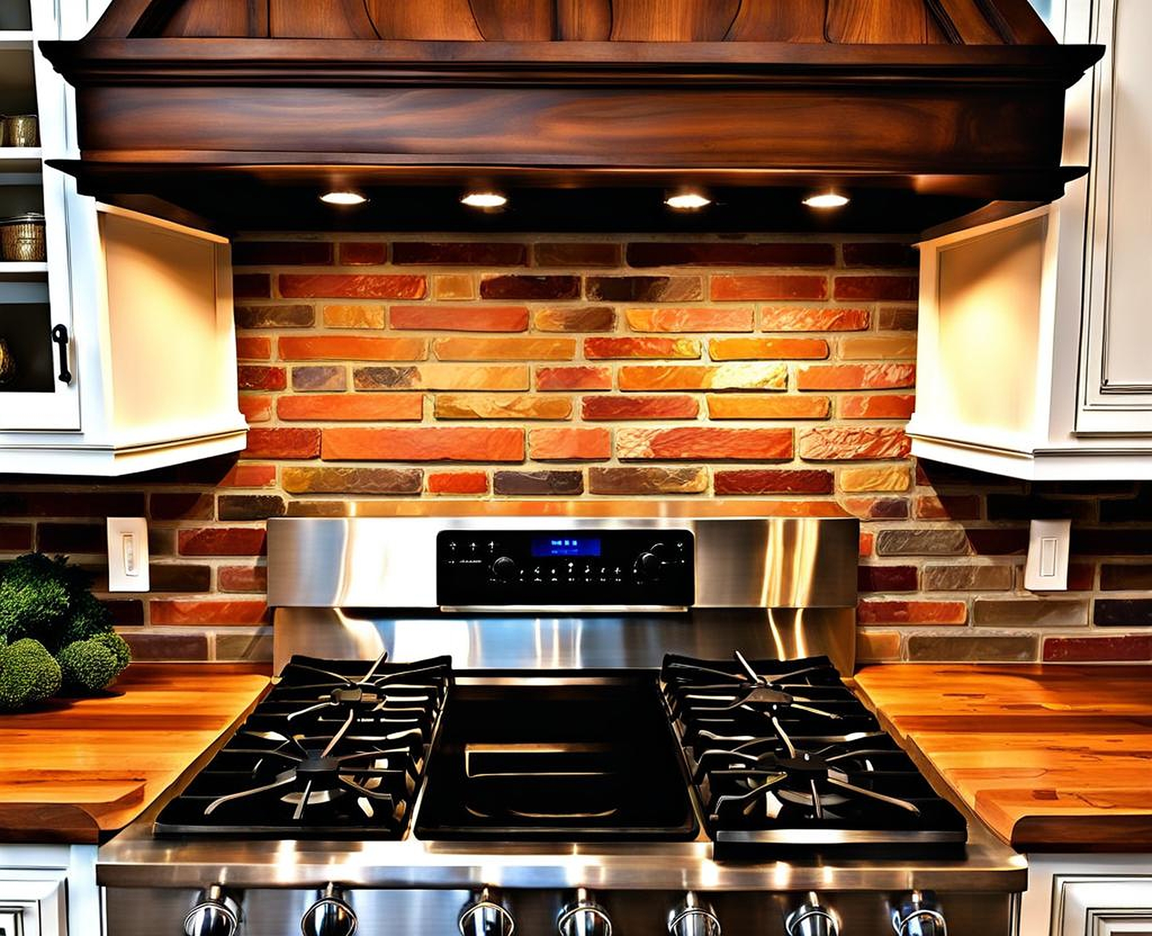 Enchanting Farmhouse Kitchen Brick Backsplash Retreats