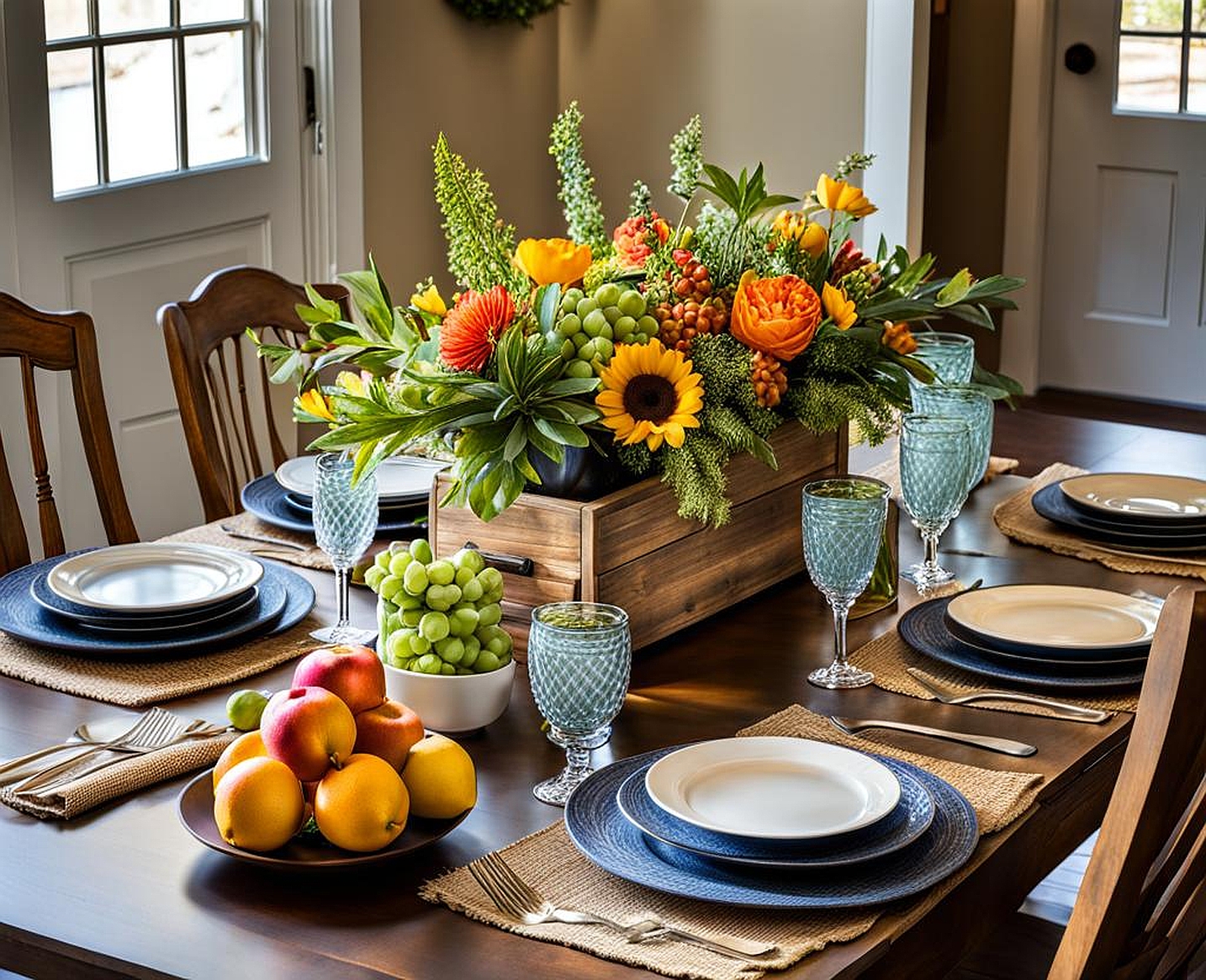 Charming Farmhouse Kitchen Table Centerpiece Ideas