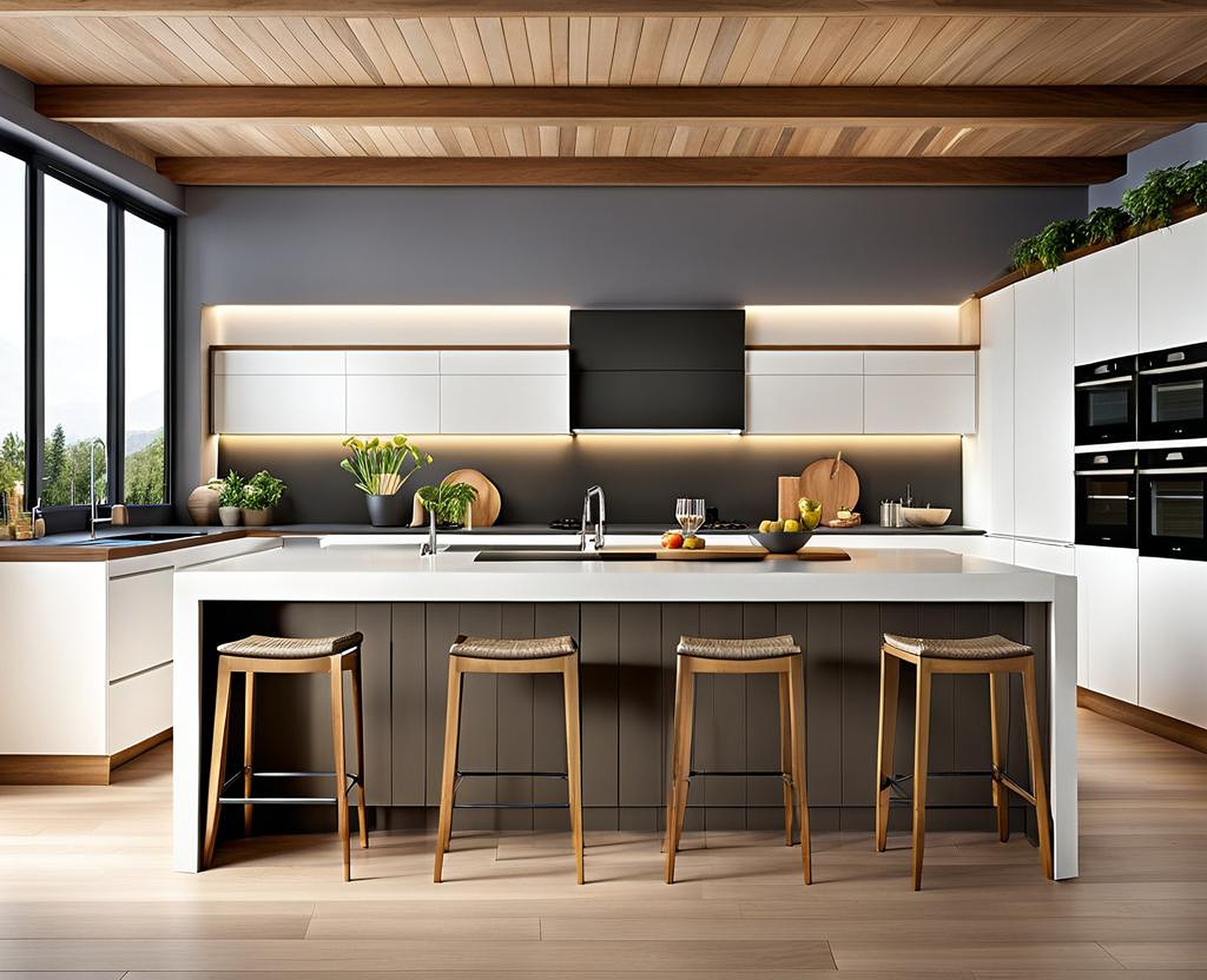 Stunning Free Standing Kitchen Islands for a Trendy Gathering Spot