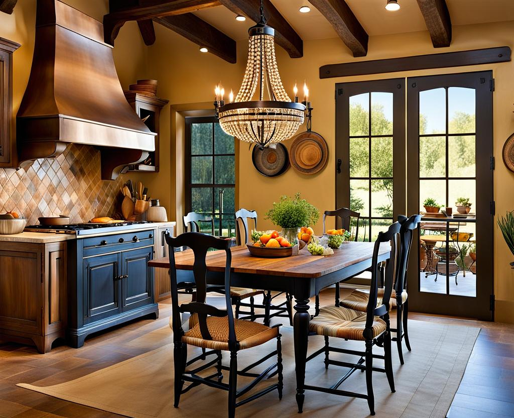 french country kitchen table and chairs