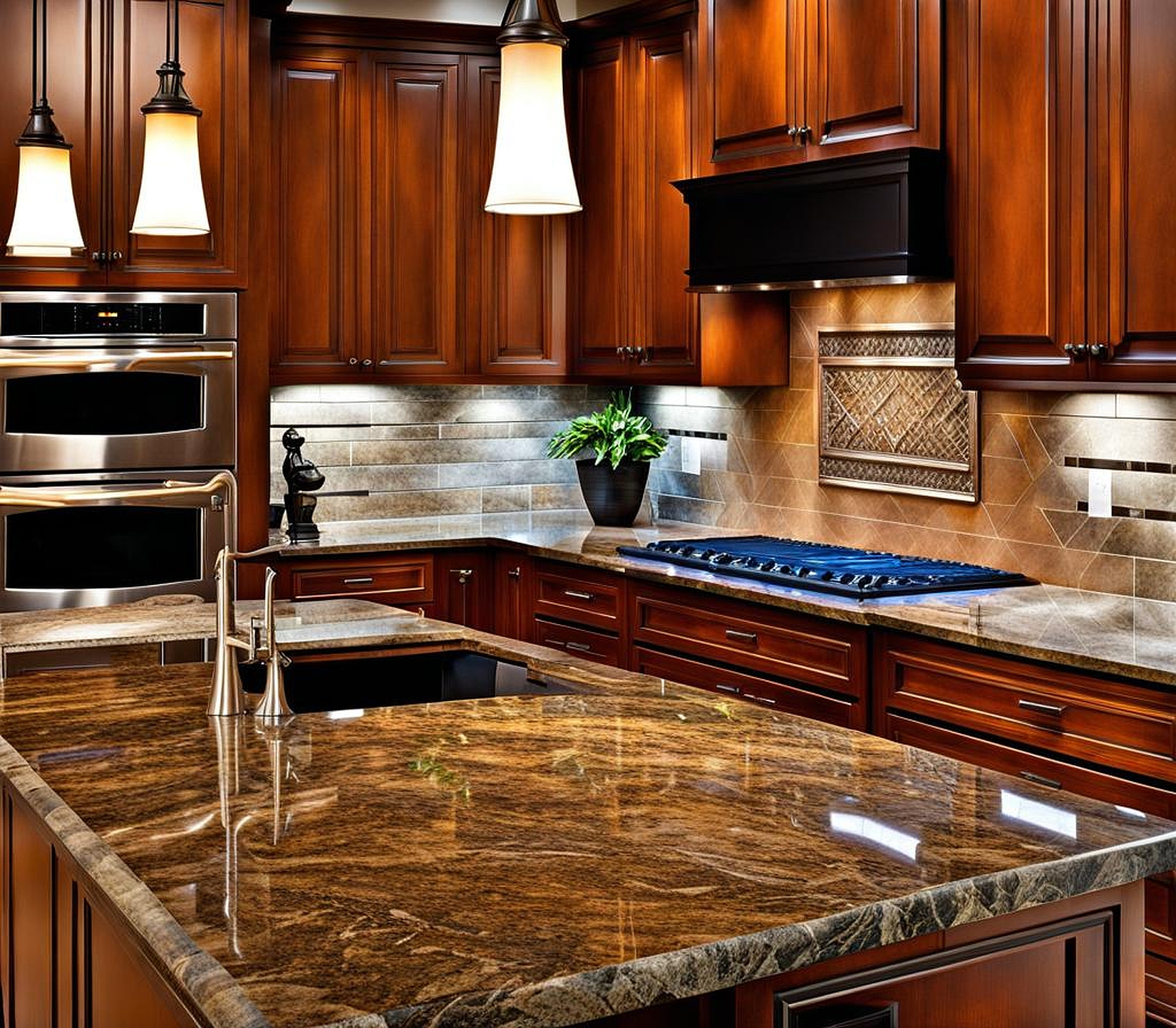 granite countertop and backsplash ideas